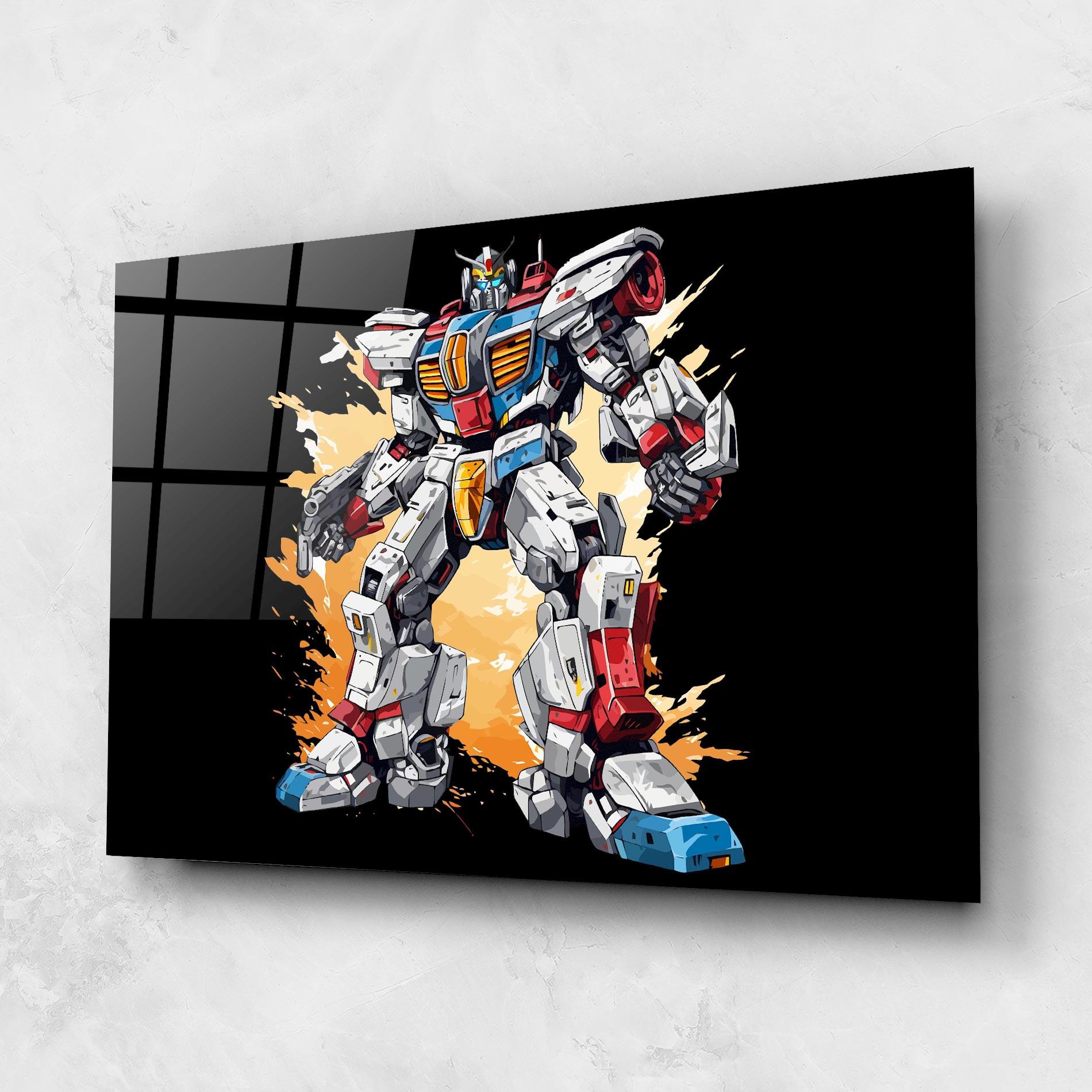 Glasbild Crazy Robot mockup 1