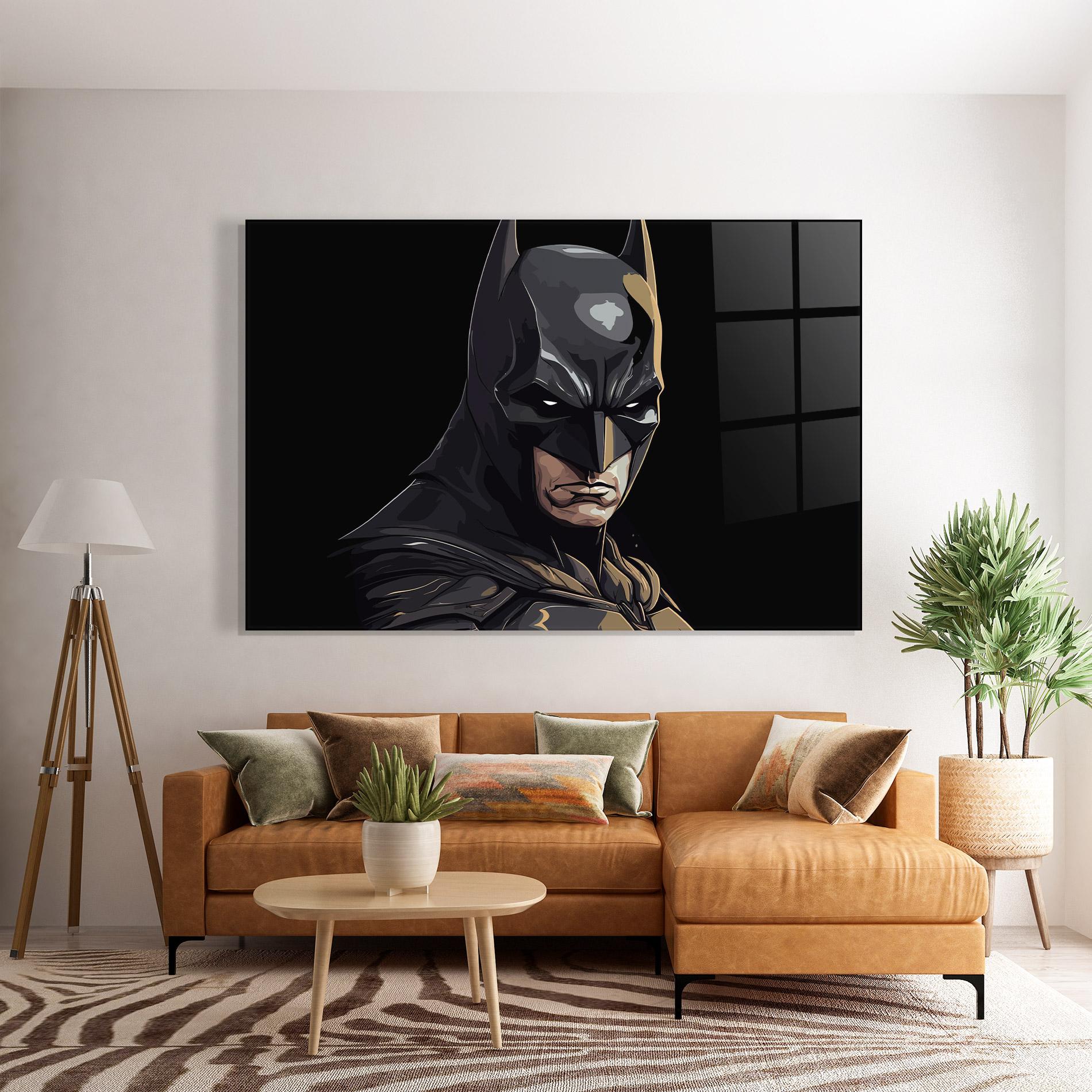Glasbild Angry Batman mockup 7