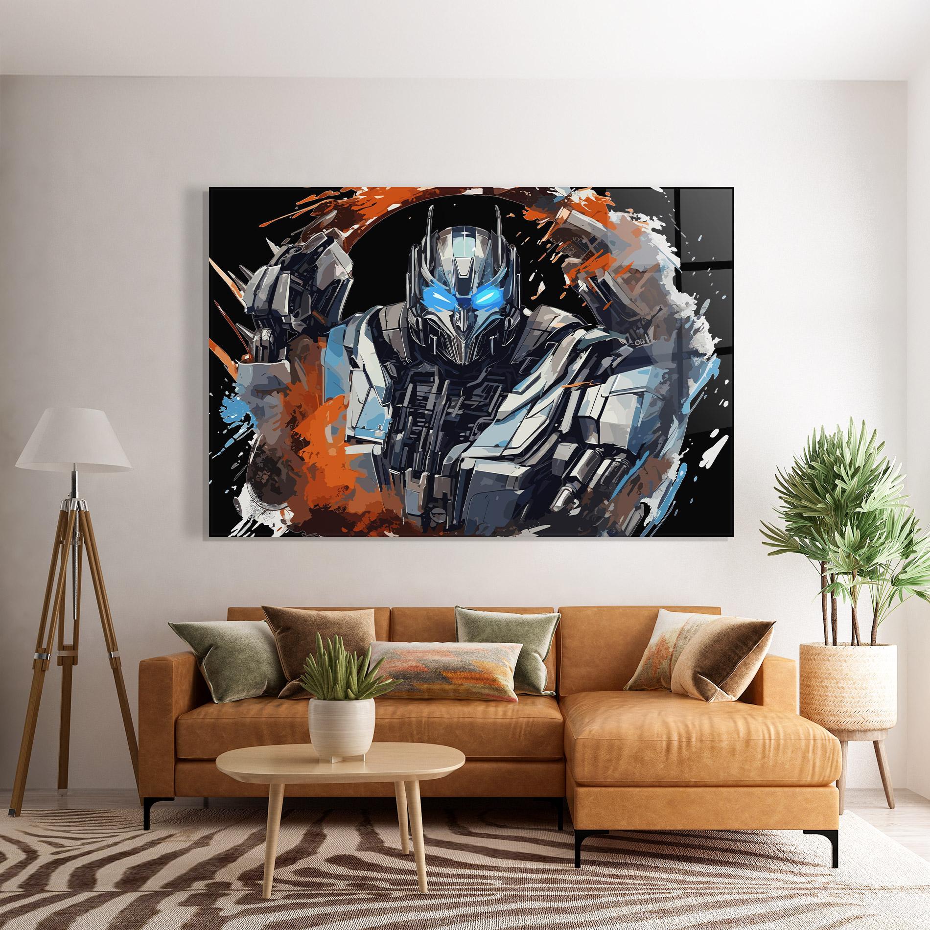 Glasbild Blue Eyes Transformers mockup 7