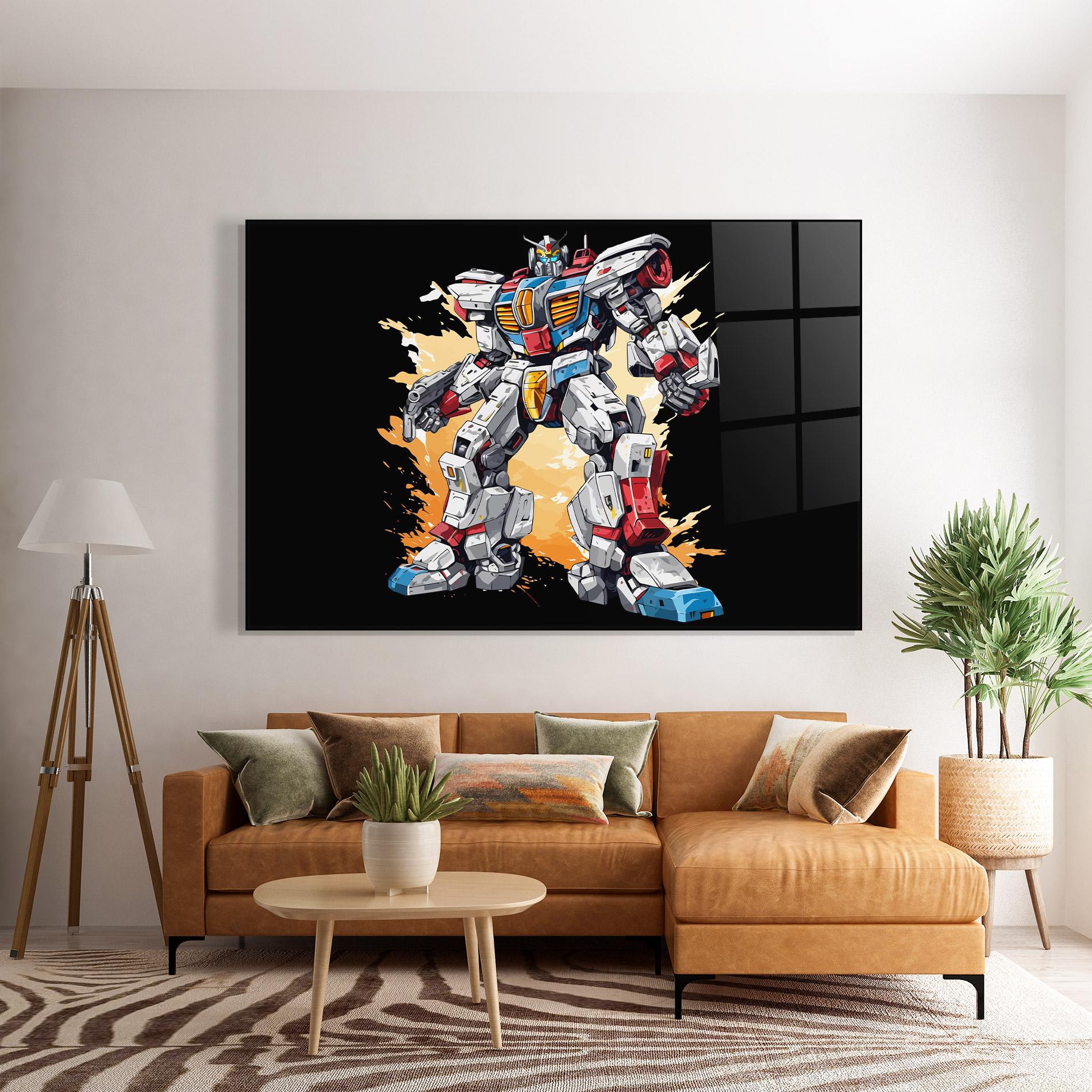 Glasbild Crazy Robot mockup 7