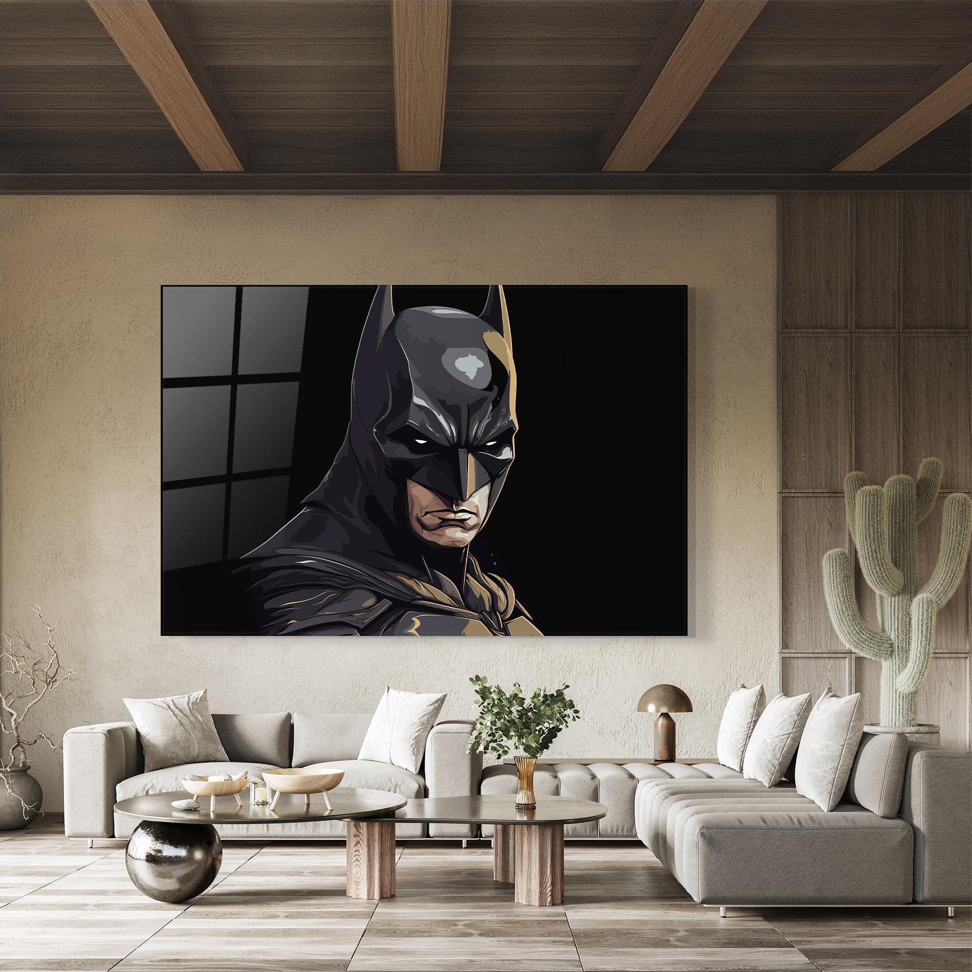 Glasbild Angry Batman mockup 8