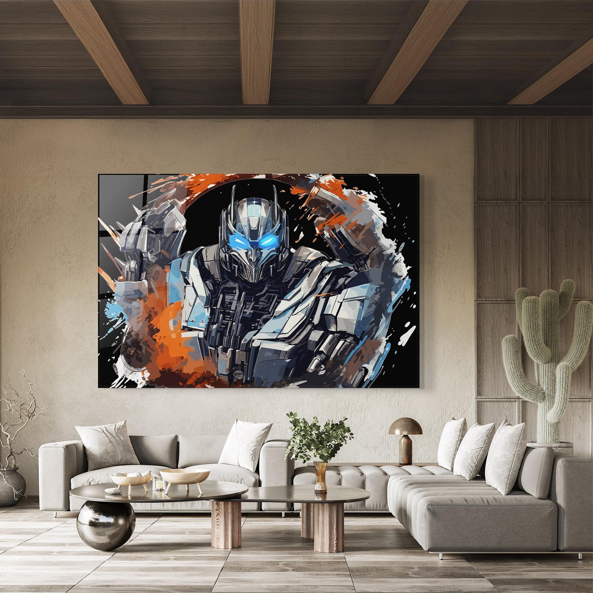 Glasbild Blue Eyes Transformers mockup 8