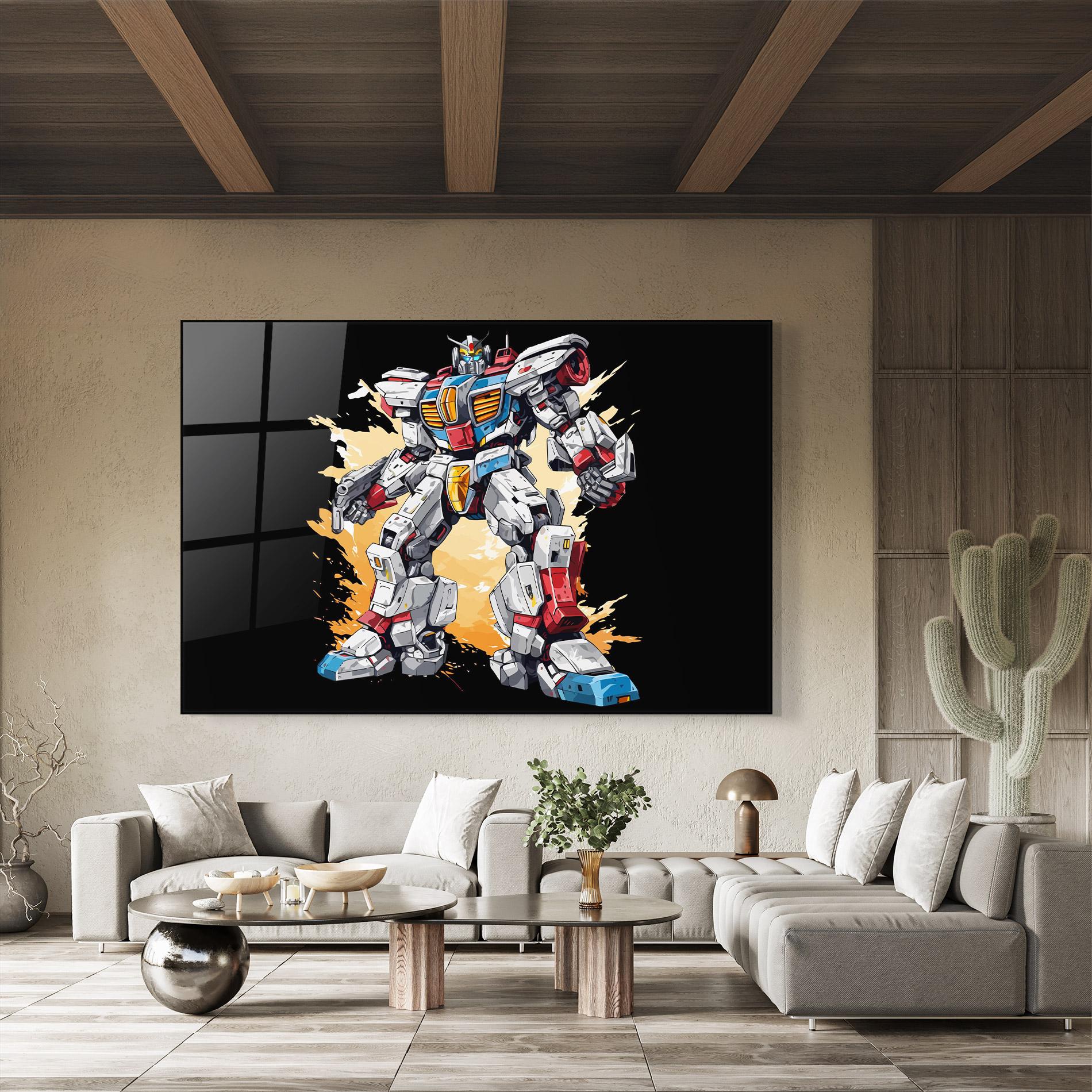 Glasbild Crazy Robot mockup 8