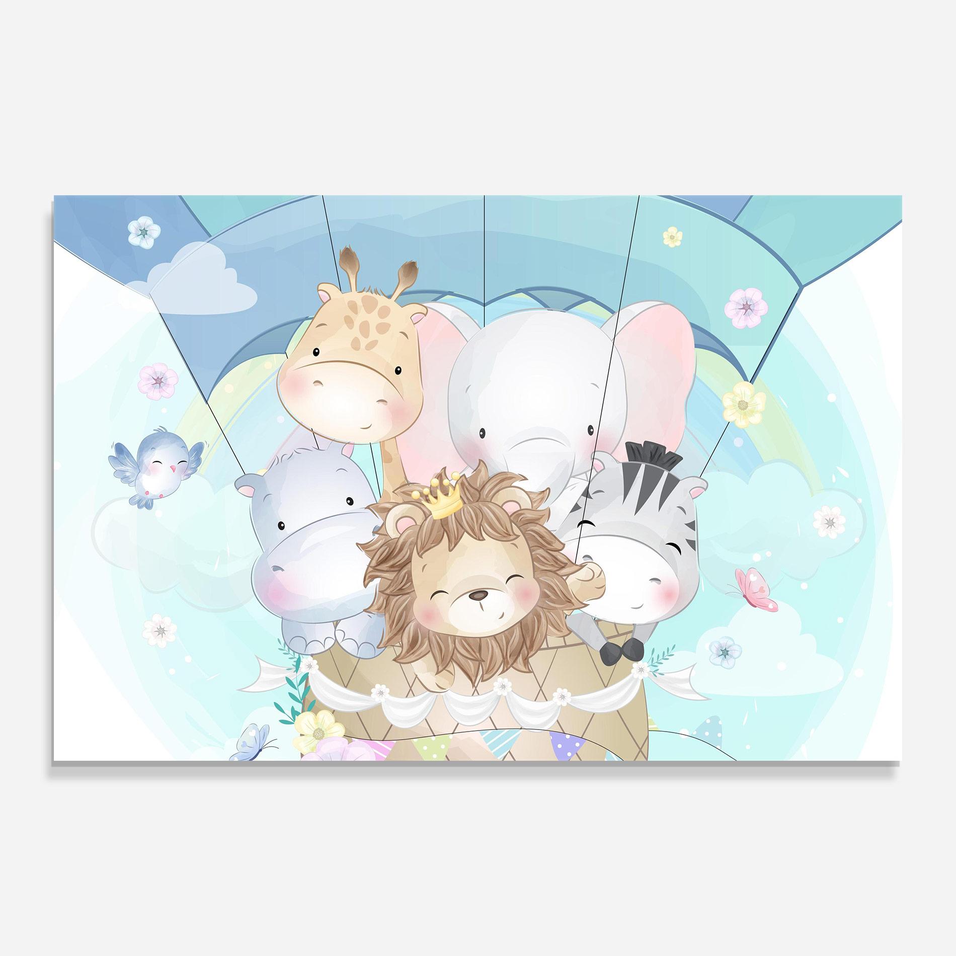 Glasbild Animals Flying mockup 0