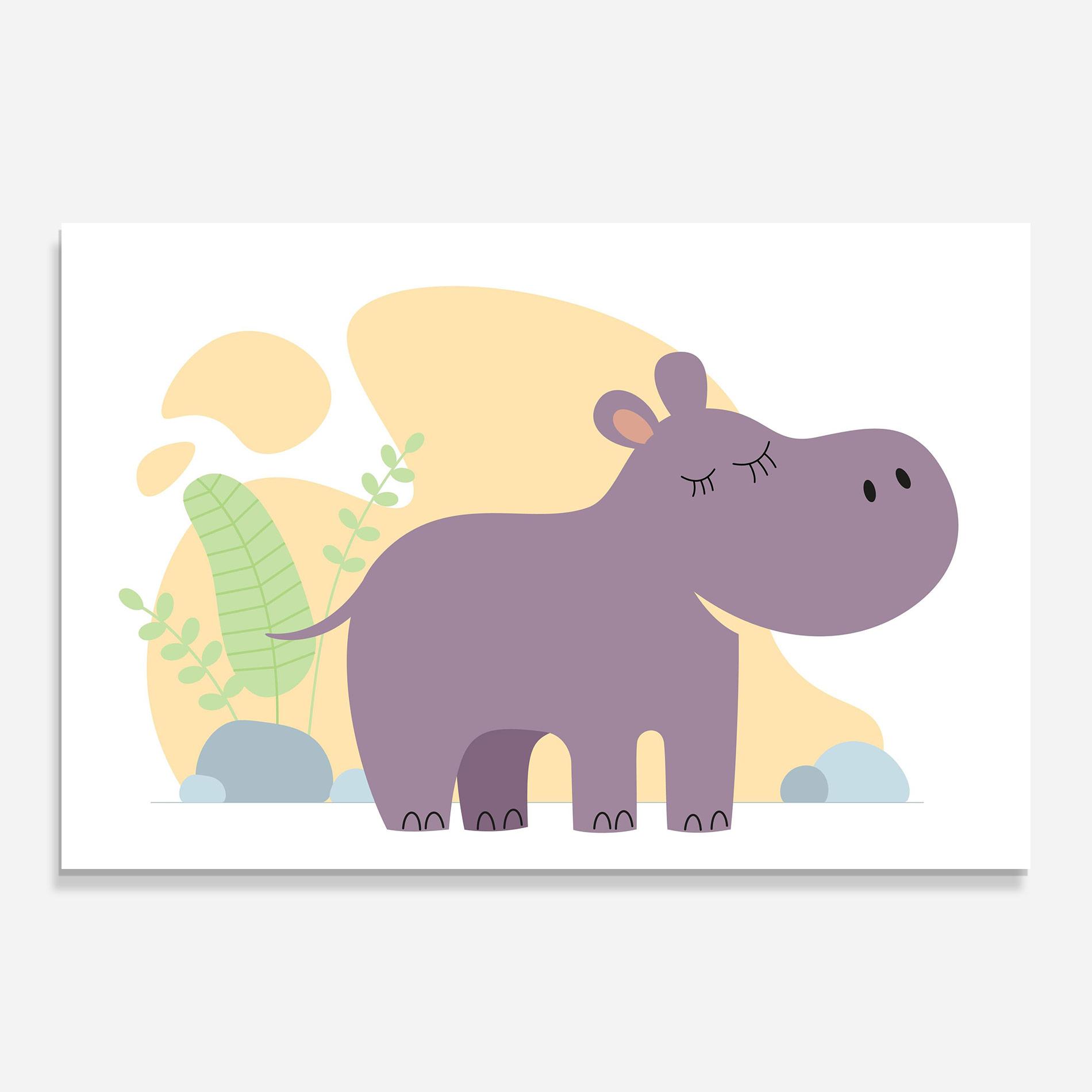 Glasbild Cute Purple Hypo mockup 0