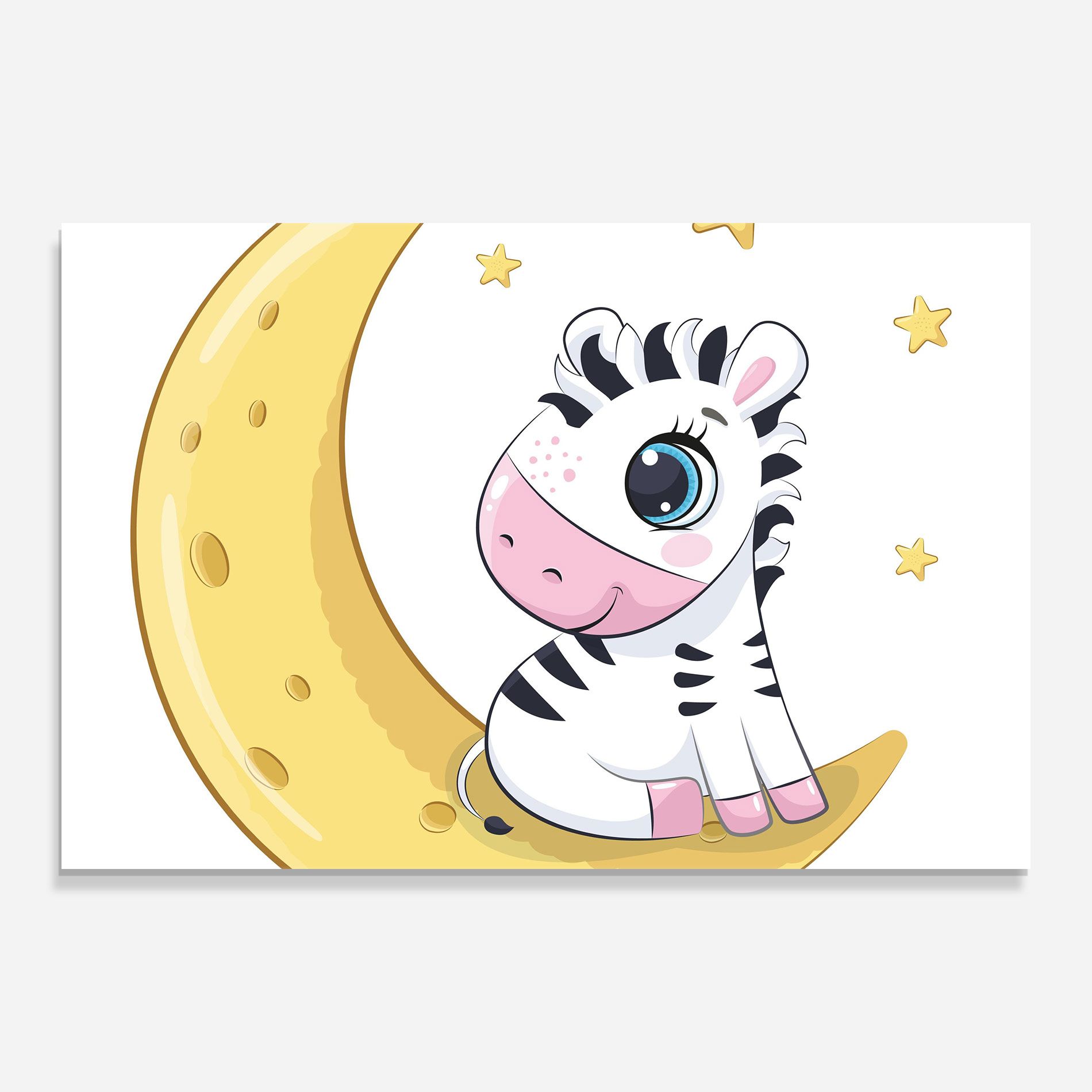 Cute Zebra Moon mockup 0