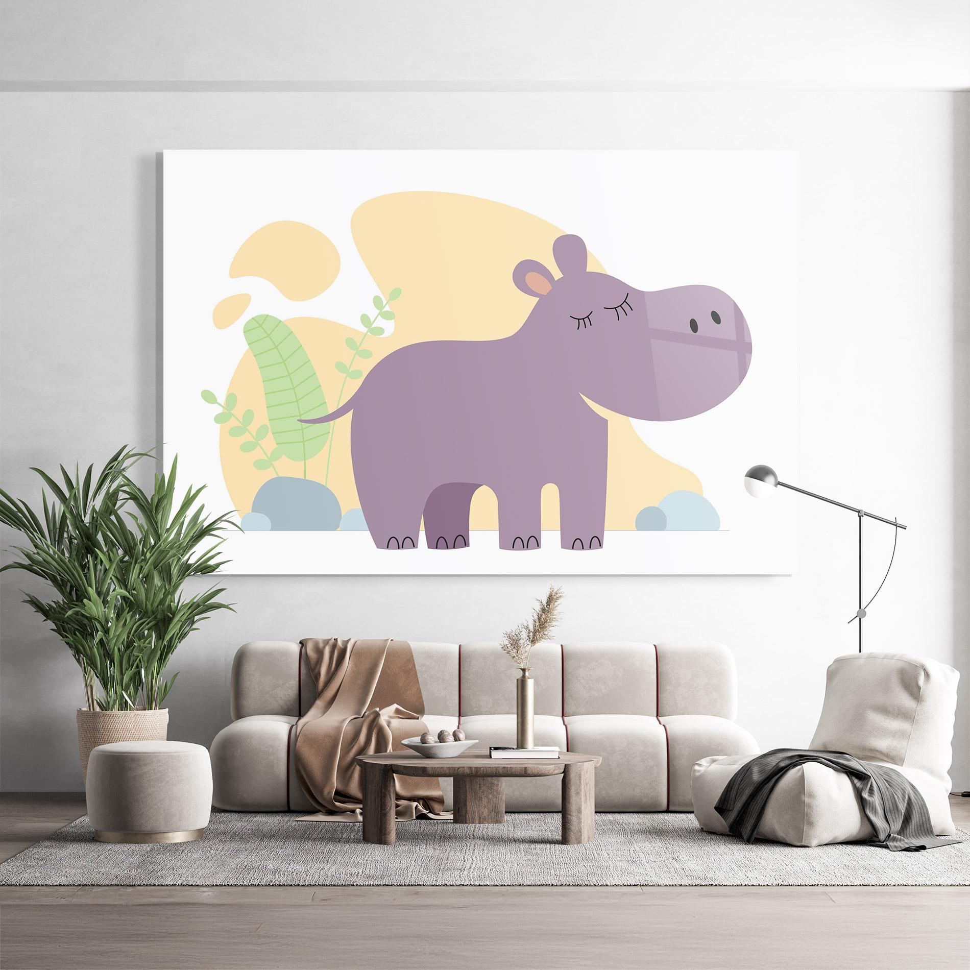 Glasbild Cute Purple Hypo mockup 9