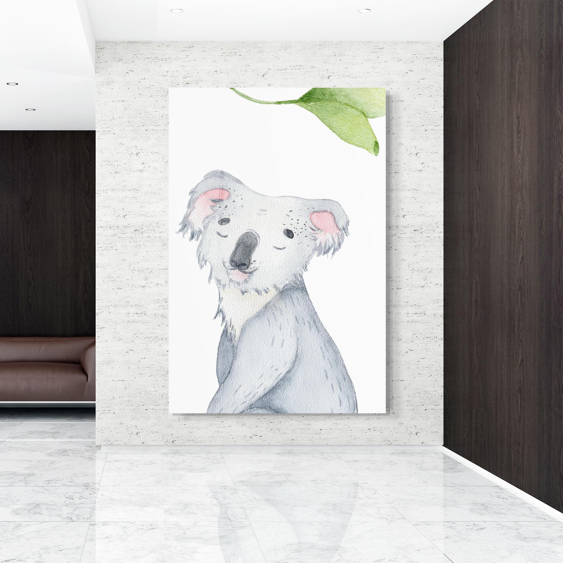 Glasbild Baby Koala mockup 9