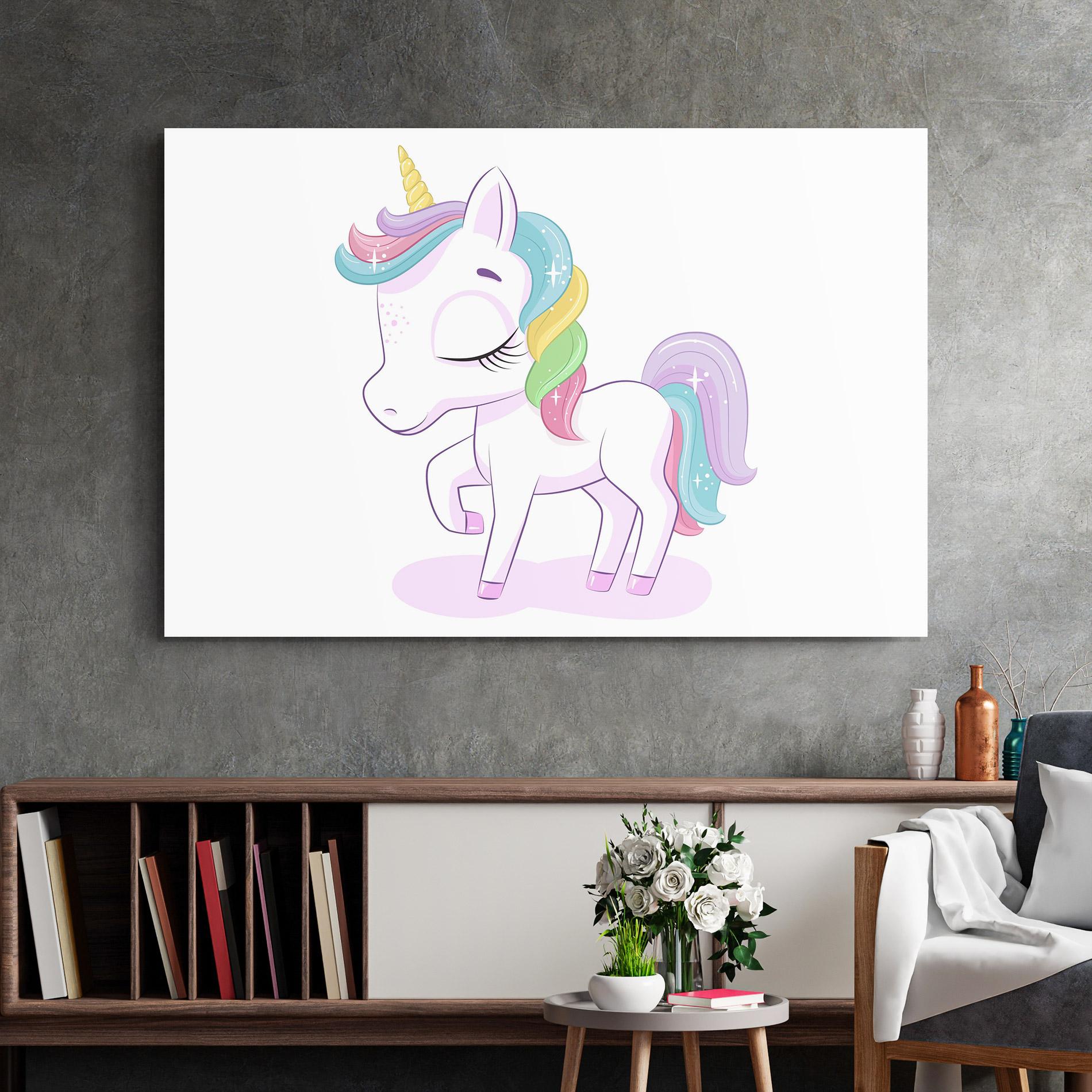 Glasbild Unicorn mockup 2