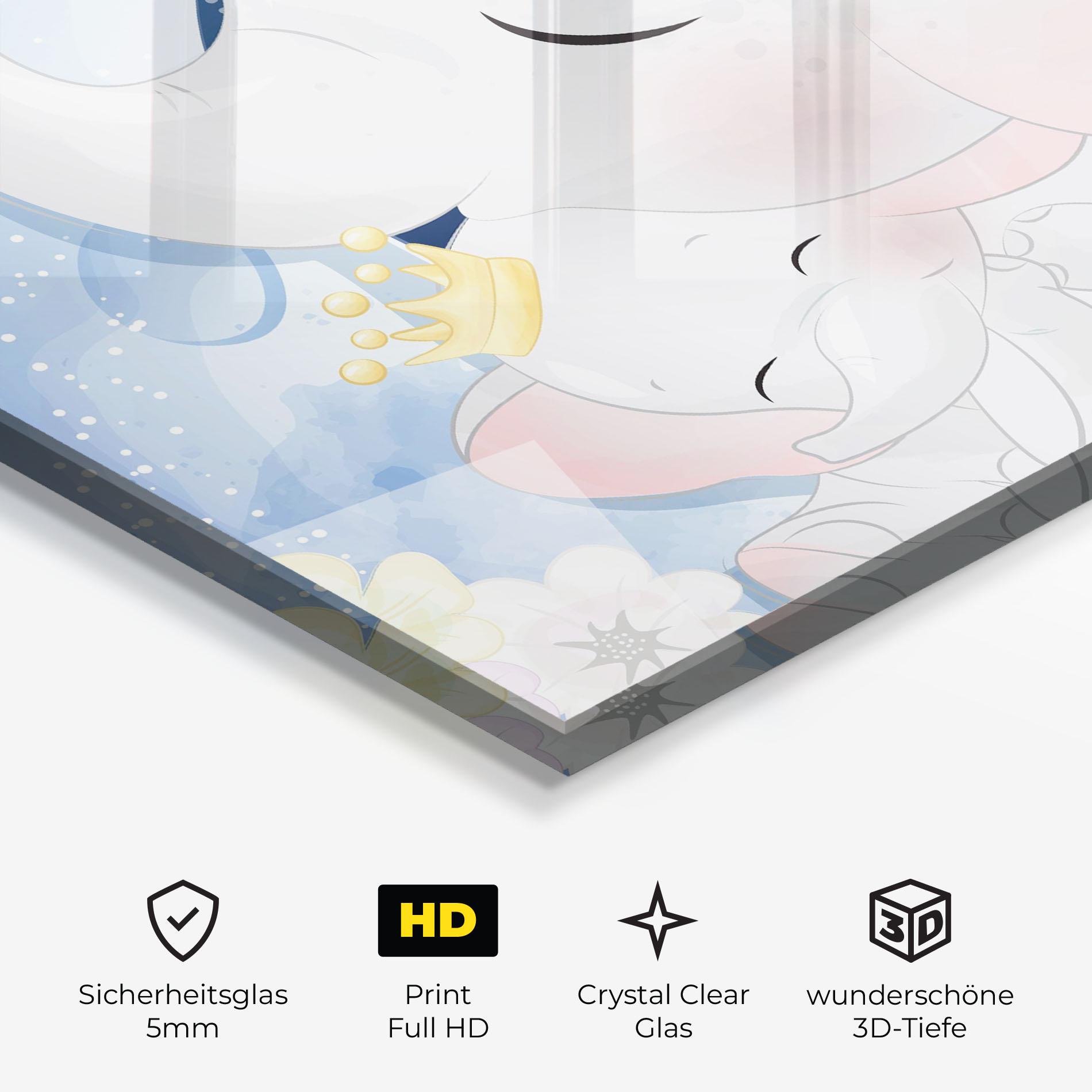 Glasbild Elephant King mockup 3