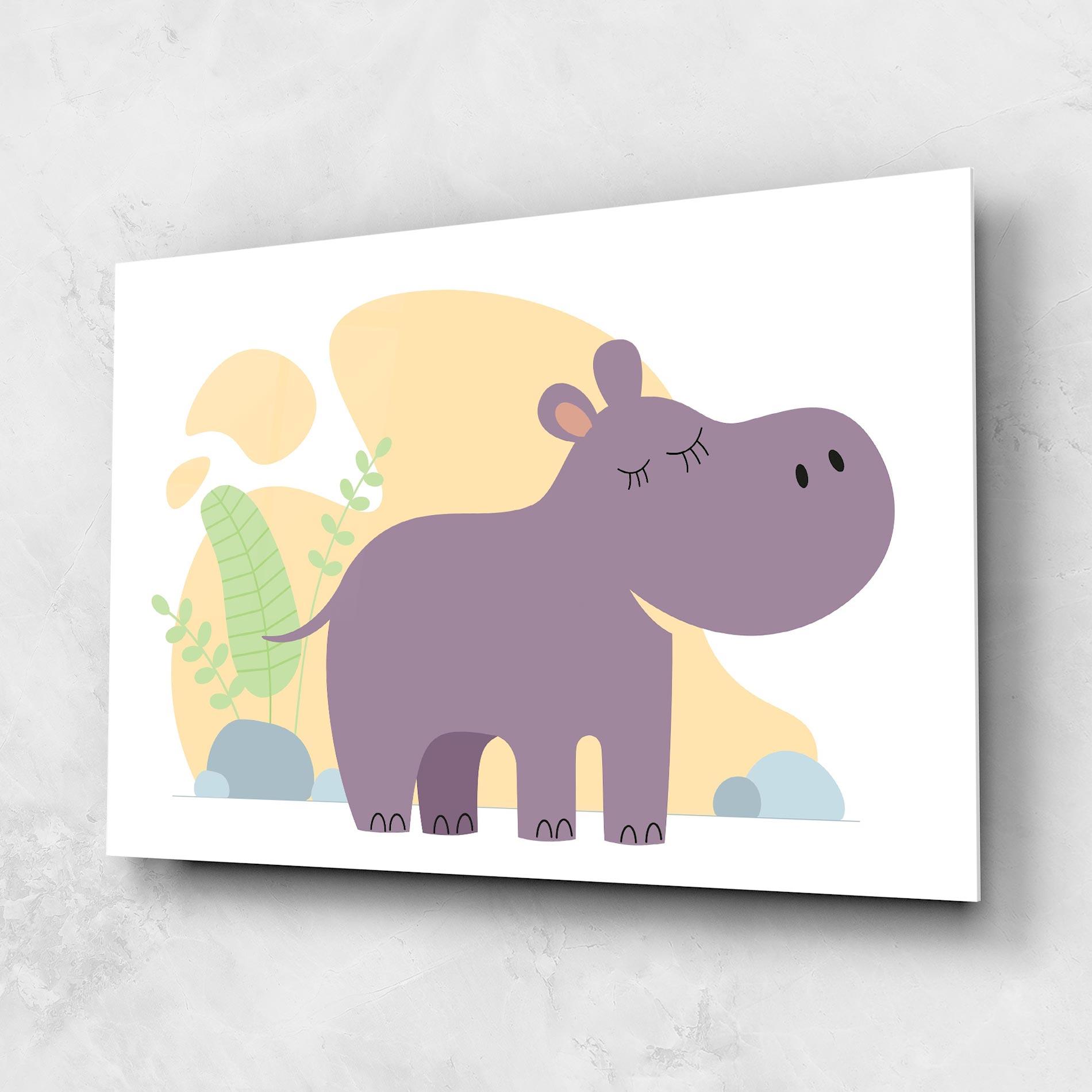 Glasbild Cute Purple Hypo mockup 1