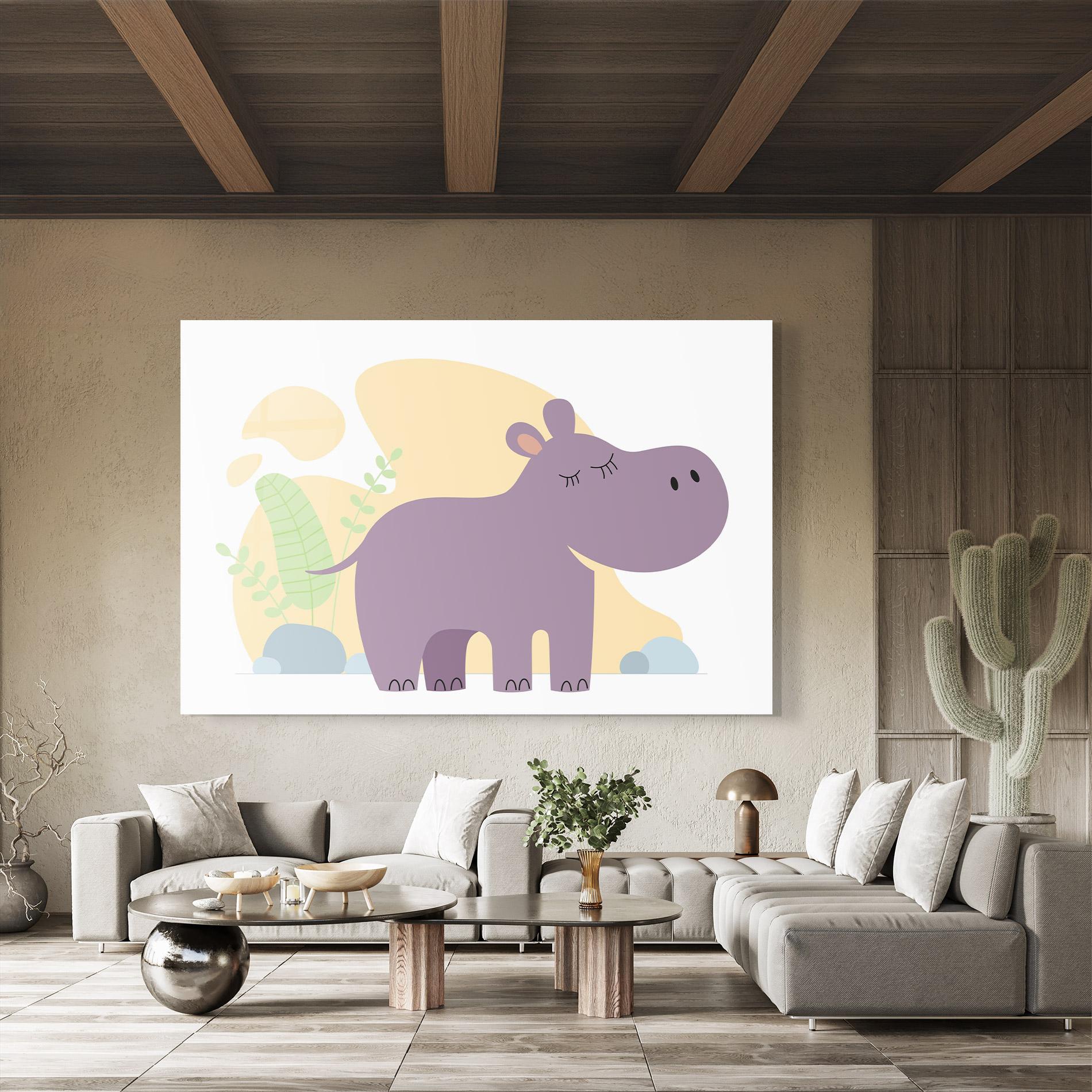 Glasbild Cute Purple Hypo mockup 8