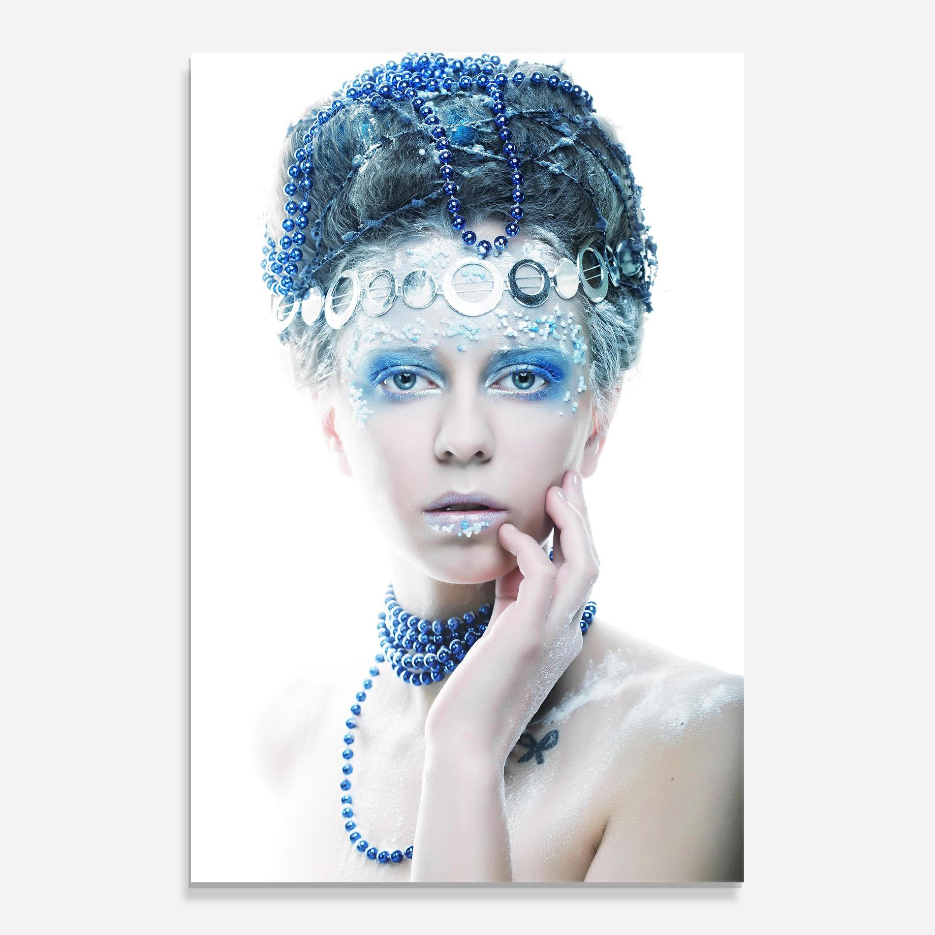 Glasbild Blue Fairy Woman mockup 0