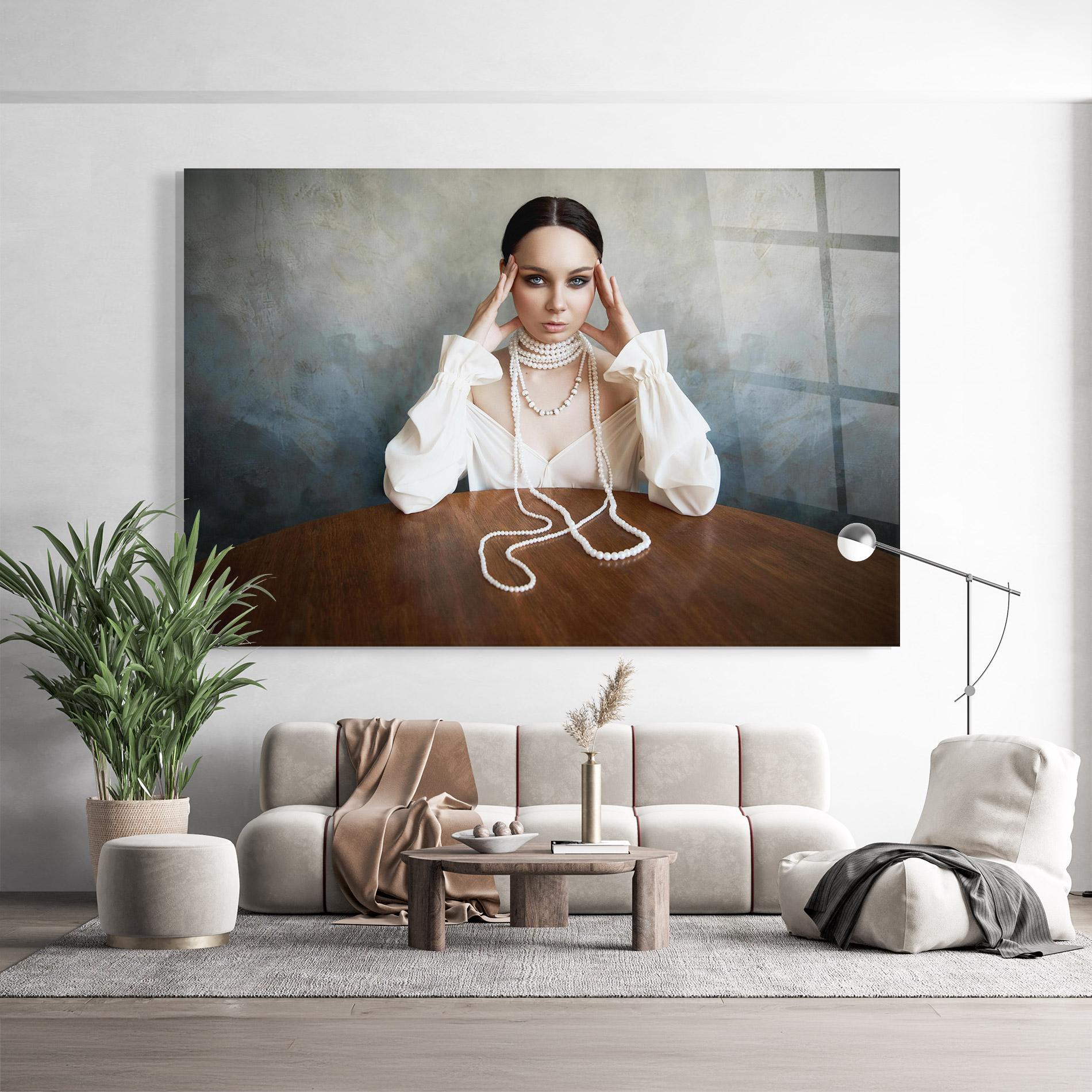 Glasbild Boho Clothing Necklace mockup 9