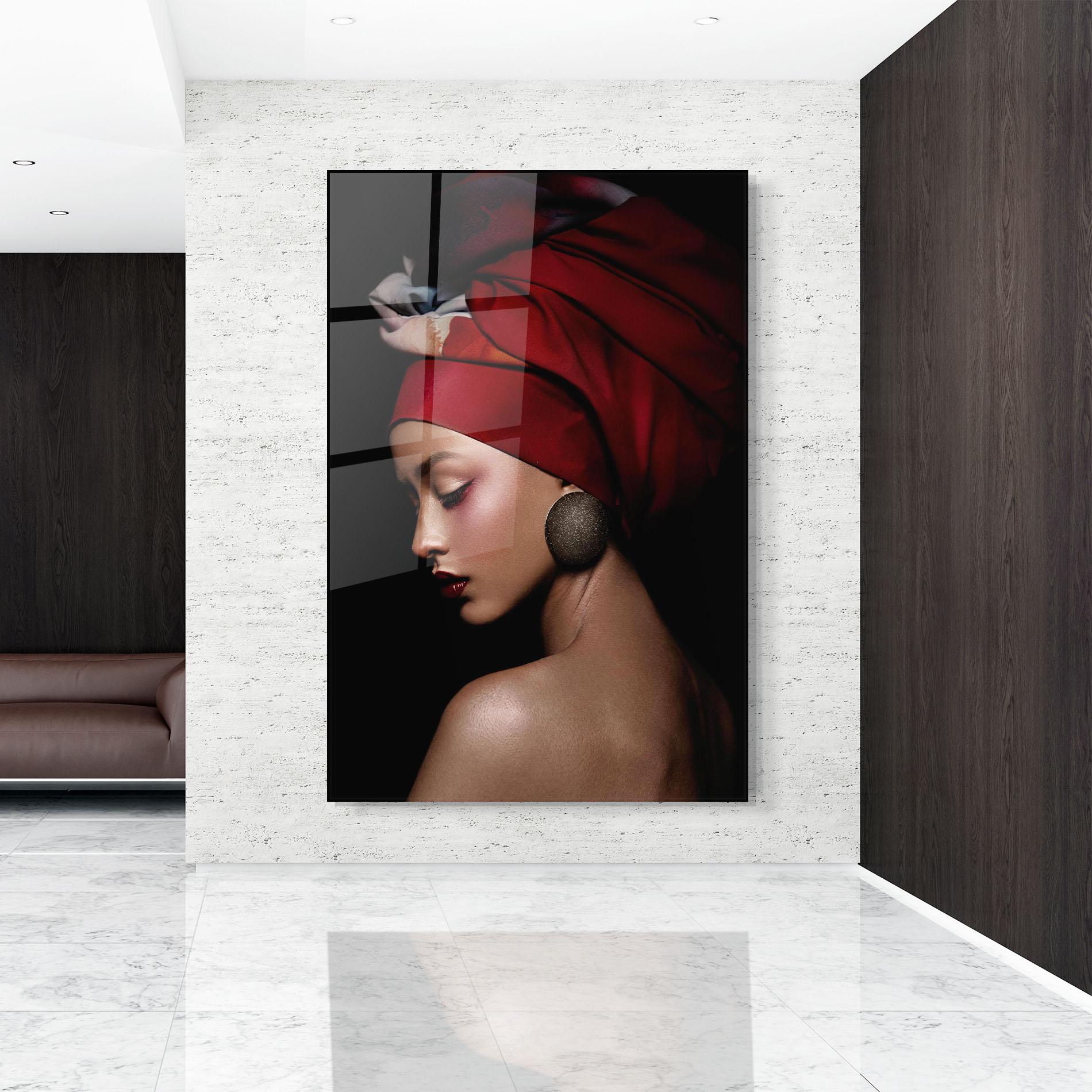 Glasbild Big Circle Earring mockup 9