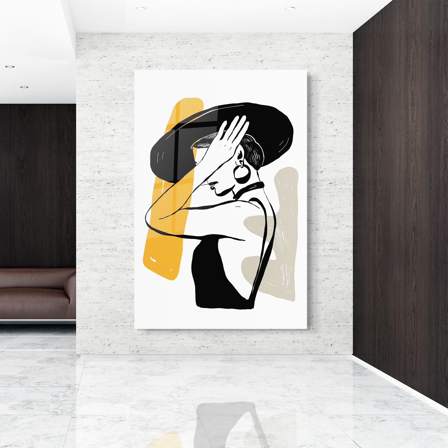 Glasbild Big Earring mockup 9