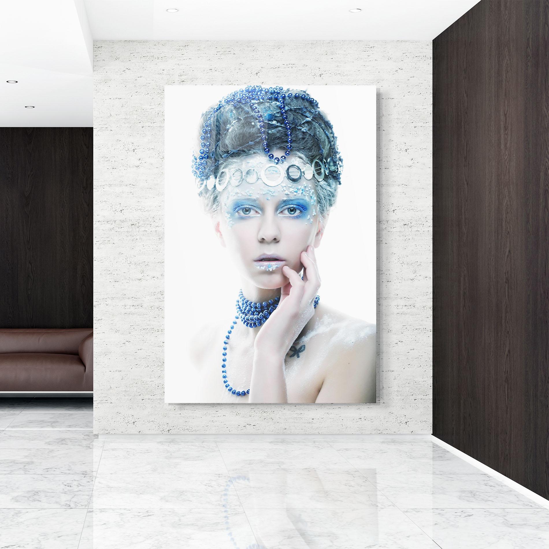 Glasbild Blue Fairy Woman mockup 9