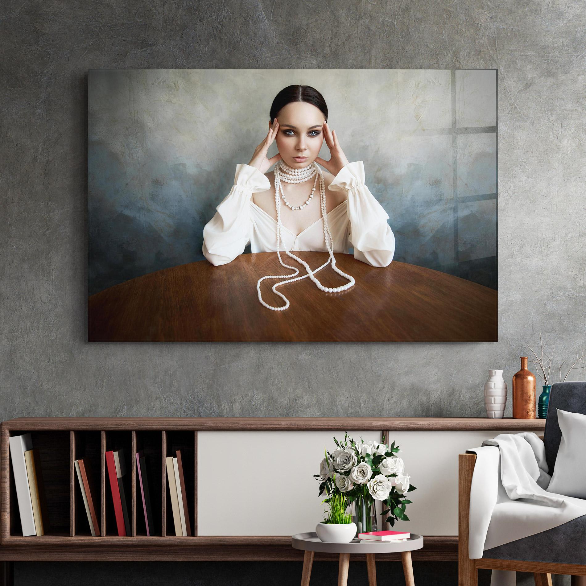 Glasbild Boho Clothing Necklace mockup 2