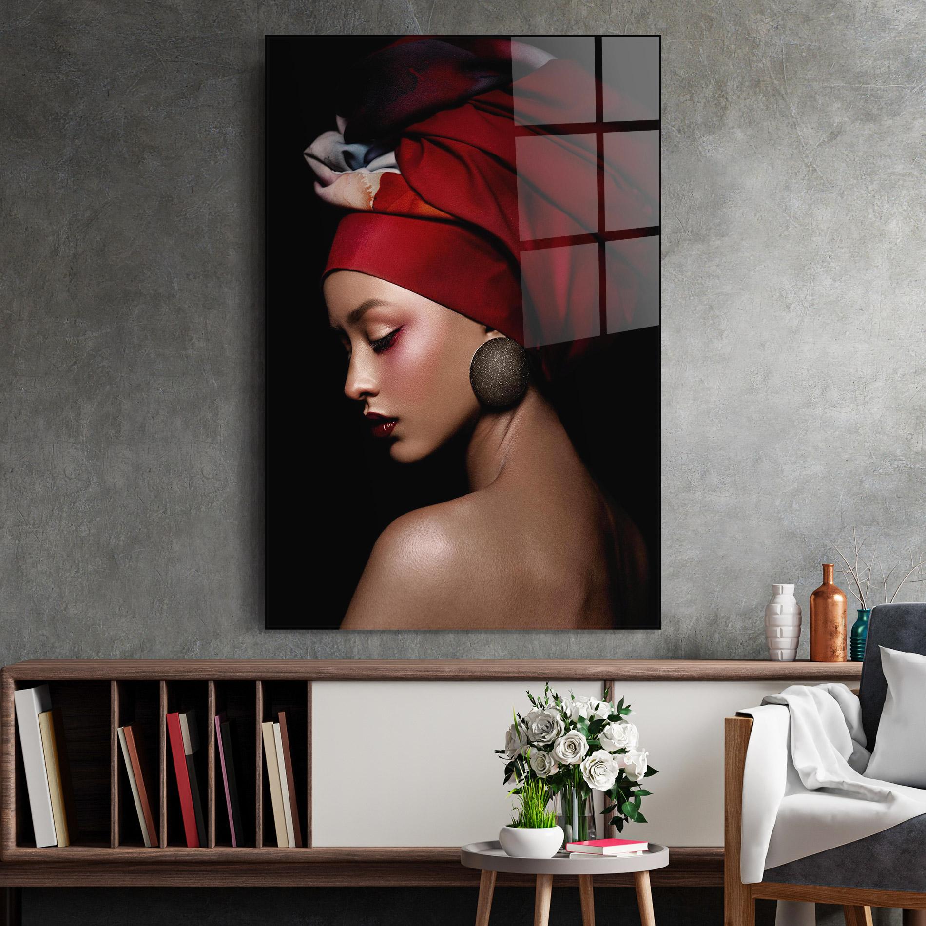 Glasbild Big Circle Earring mockup 2