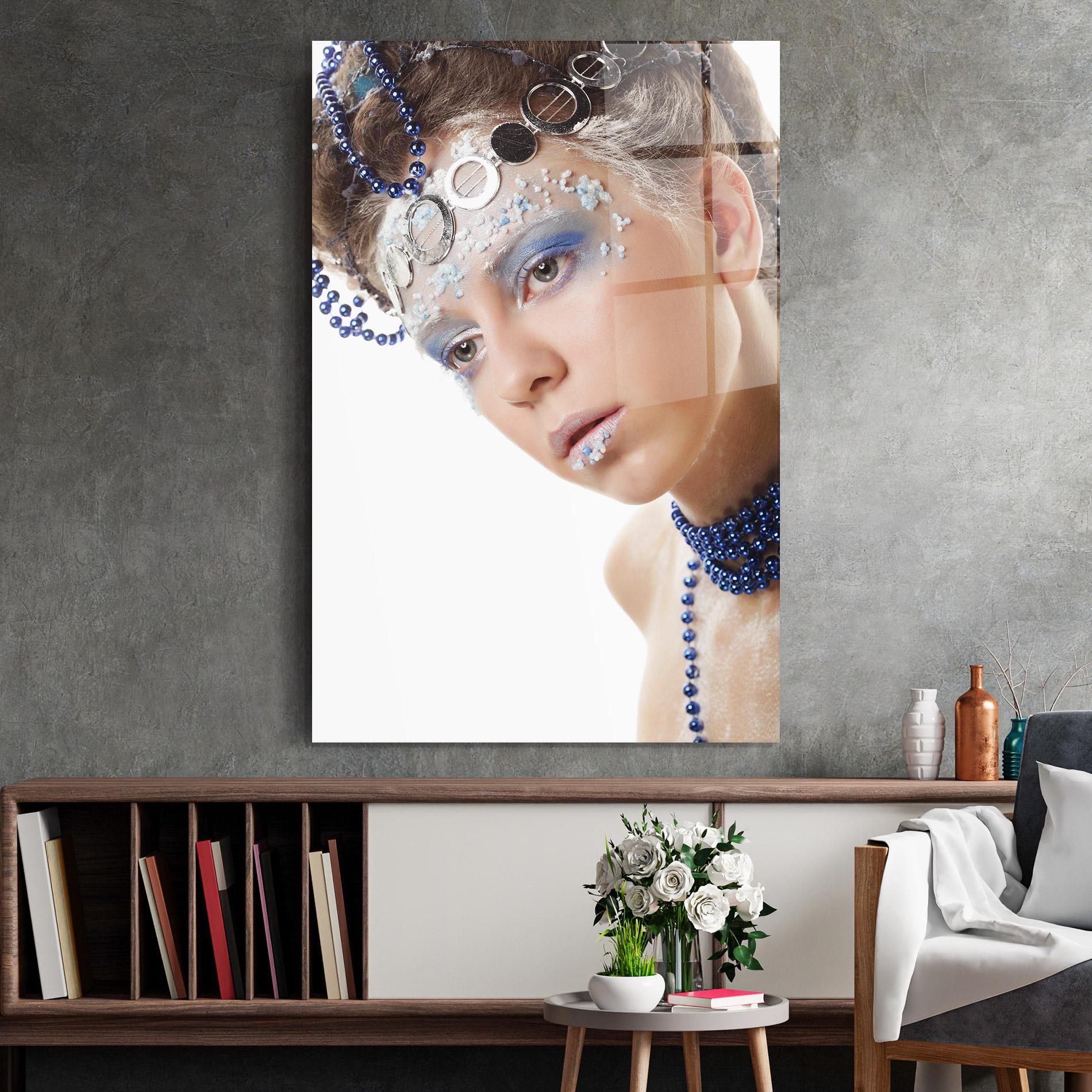 Glasbild Blue Accessory mockup 2