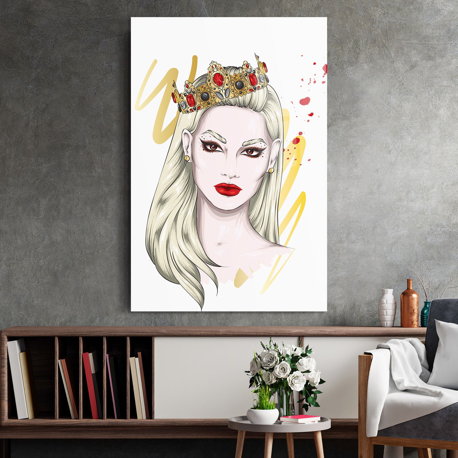 Gold Crown Woman mockup 2