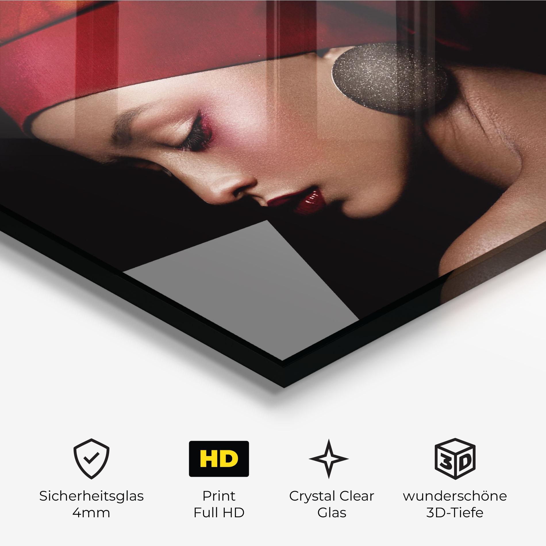 Glasbild Big Circle Earring mockup 3