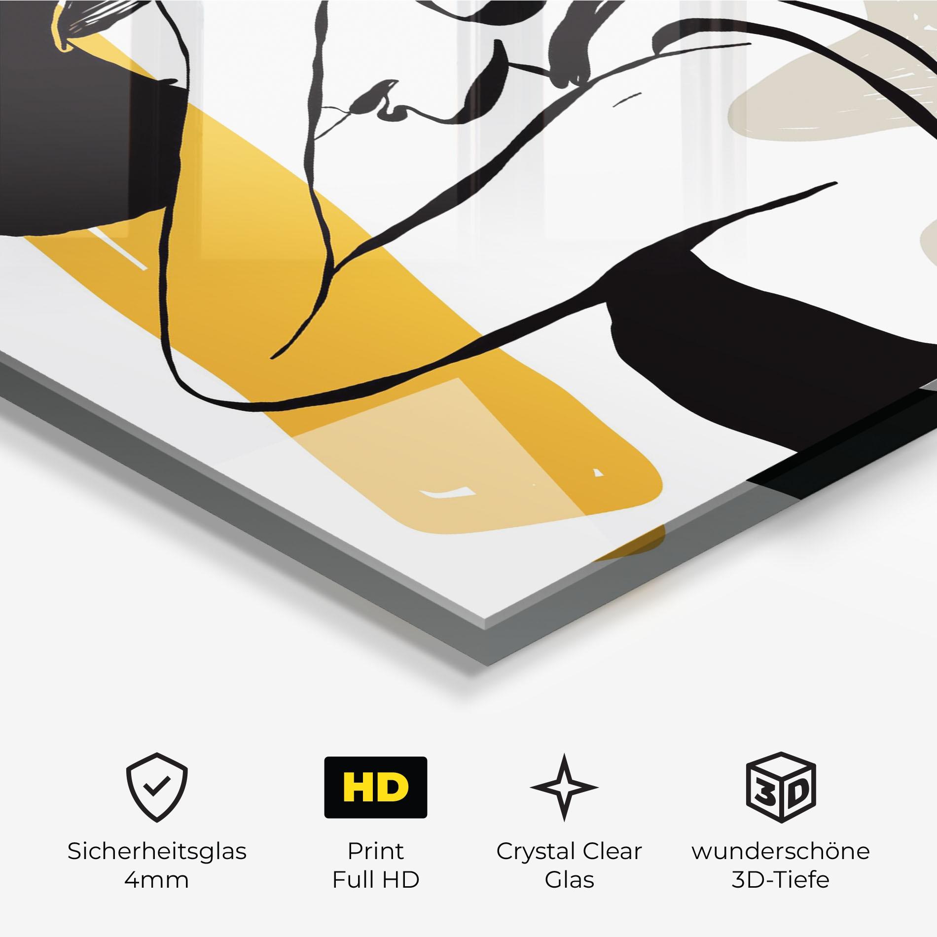 Glasbild Big Earring mockup 3