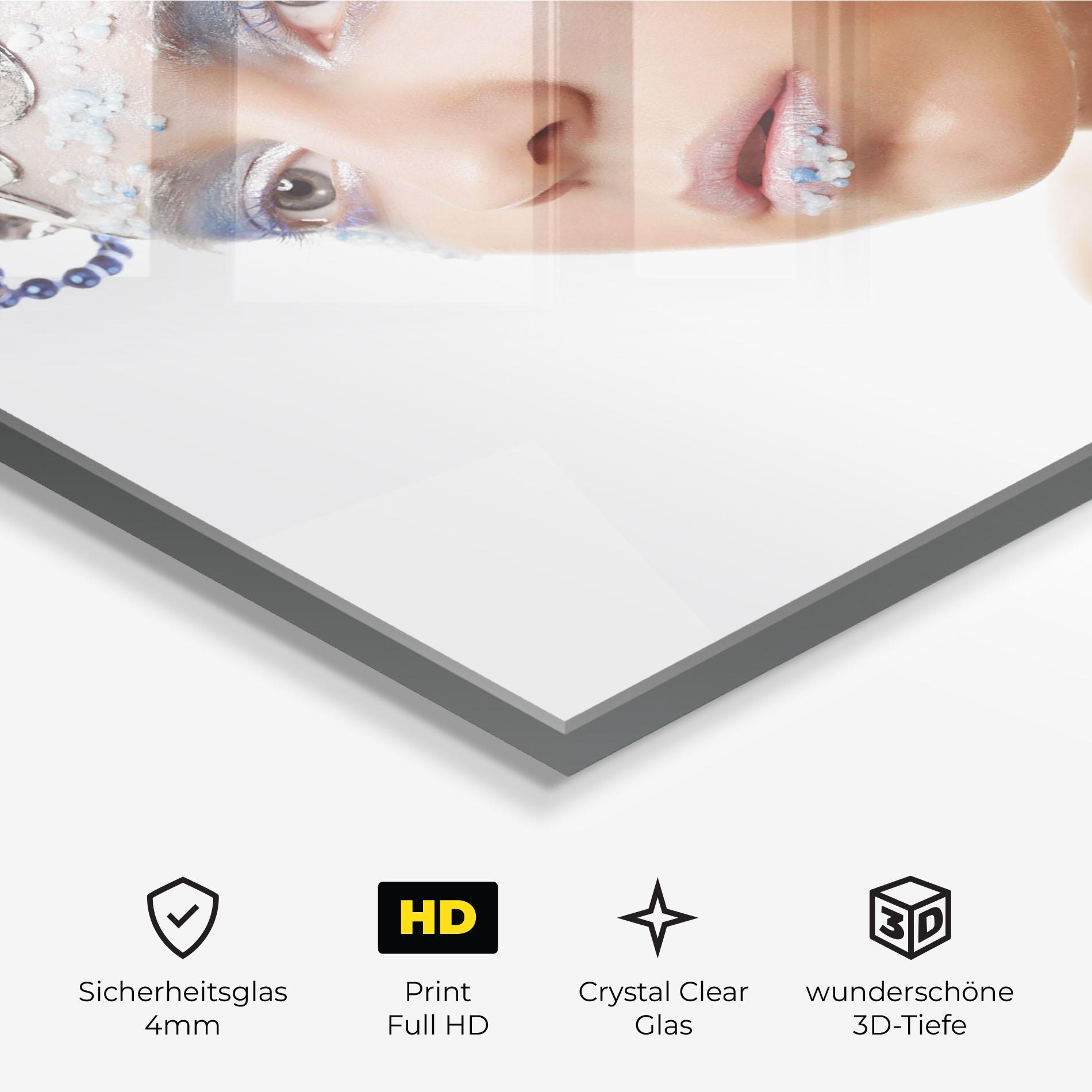 Glasbild Blue Accessory mockup 3