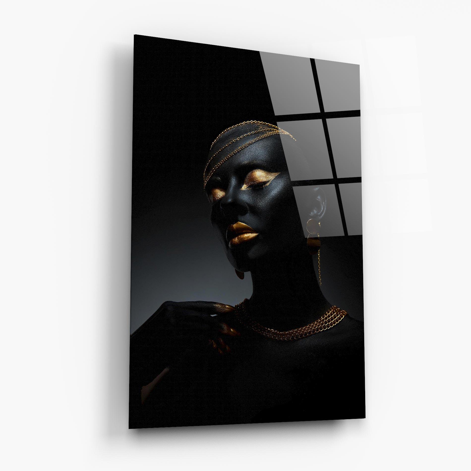 Glasbild Beauty Gold mockup 6