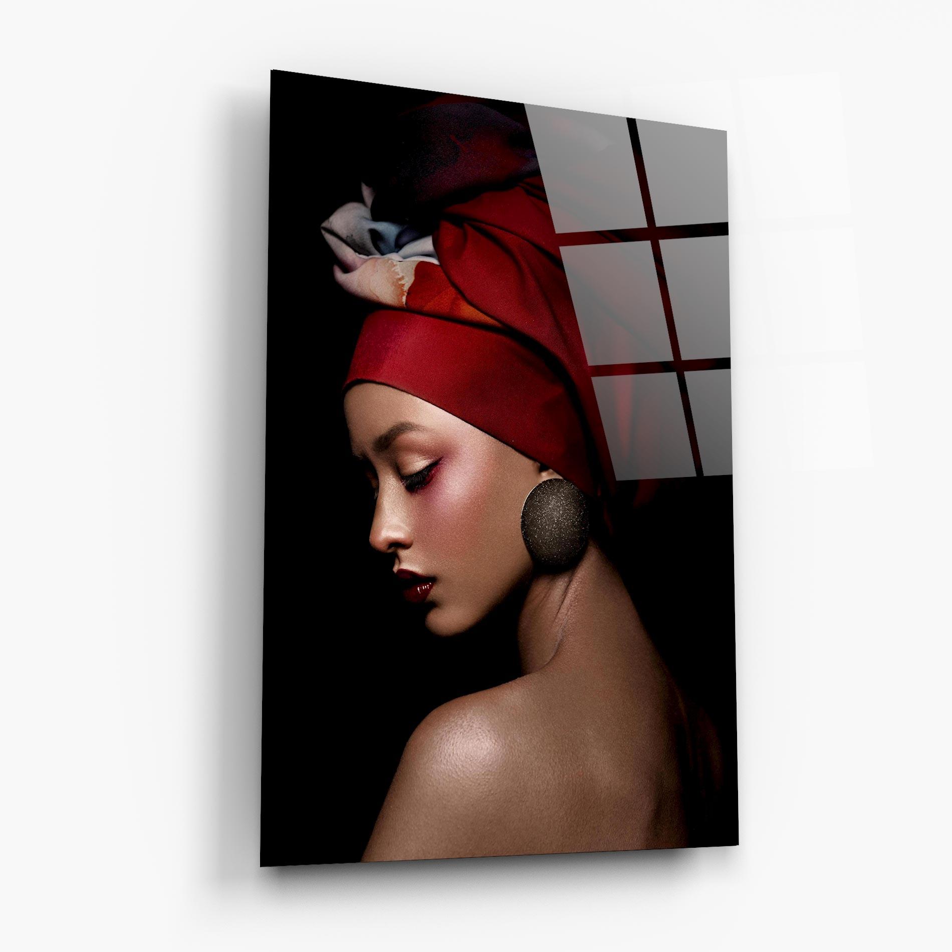 Glasbild Big Circle Earring mockup 6