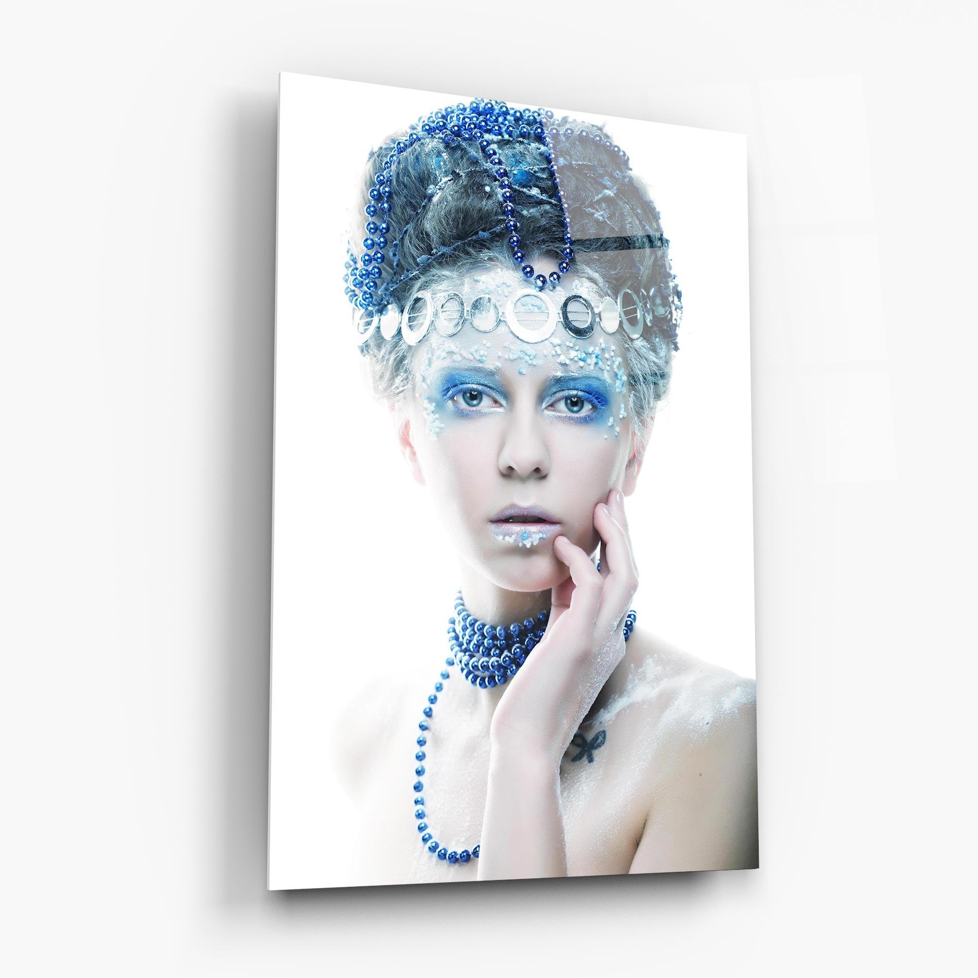 Glasbild Blue Fairy Woman mockup 6