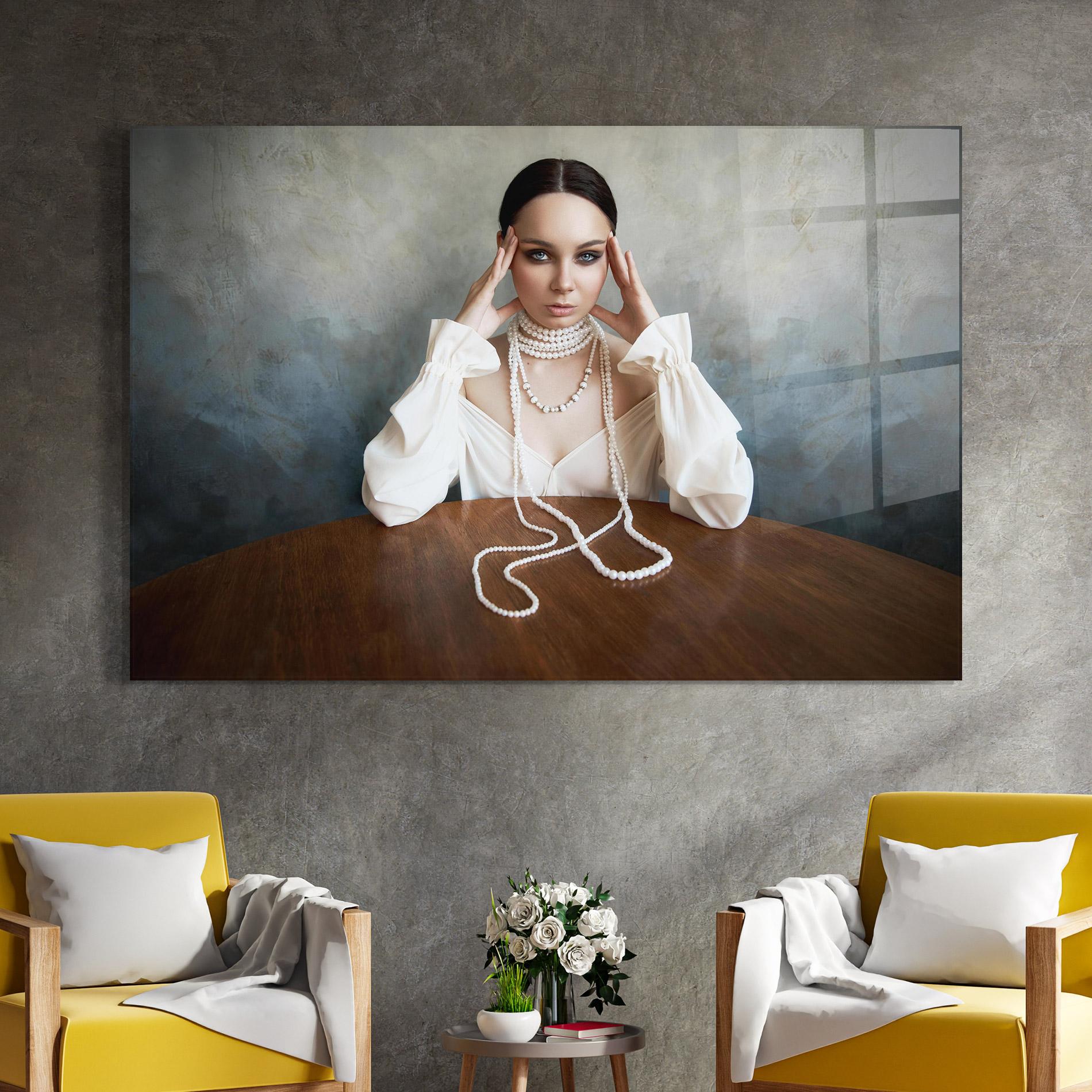 Glasbild Boho Clothing Necklace mockup 4