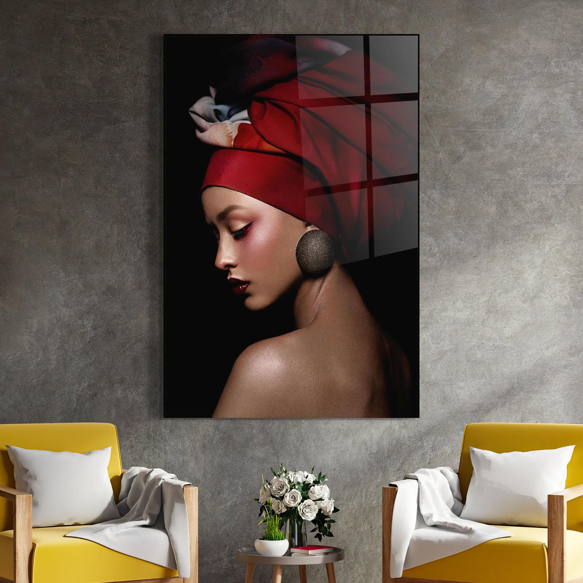 Glasbild Big Circle Earring mockup 4