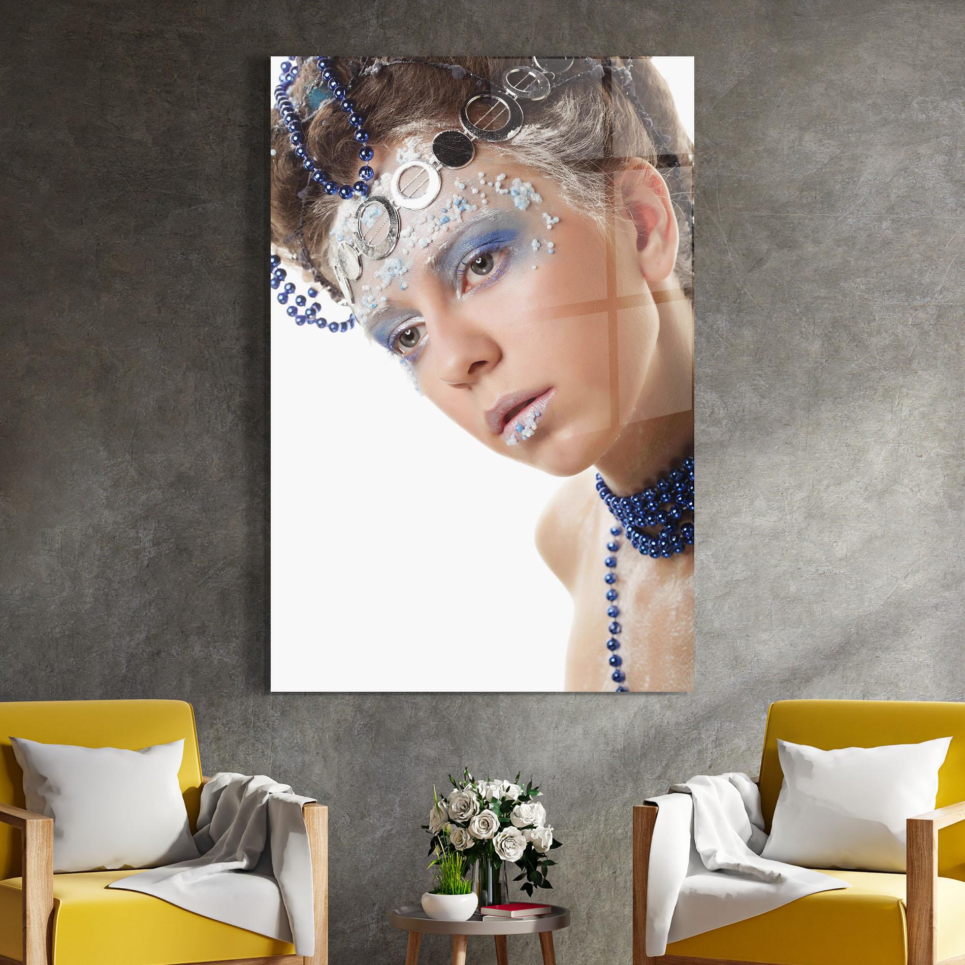 Glasbild Blue Accessory mockup 4