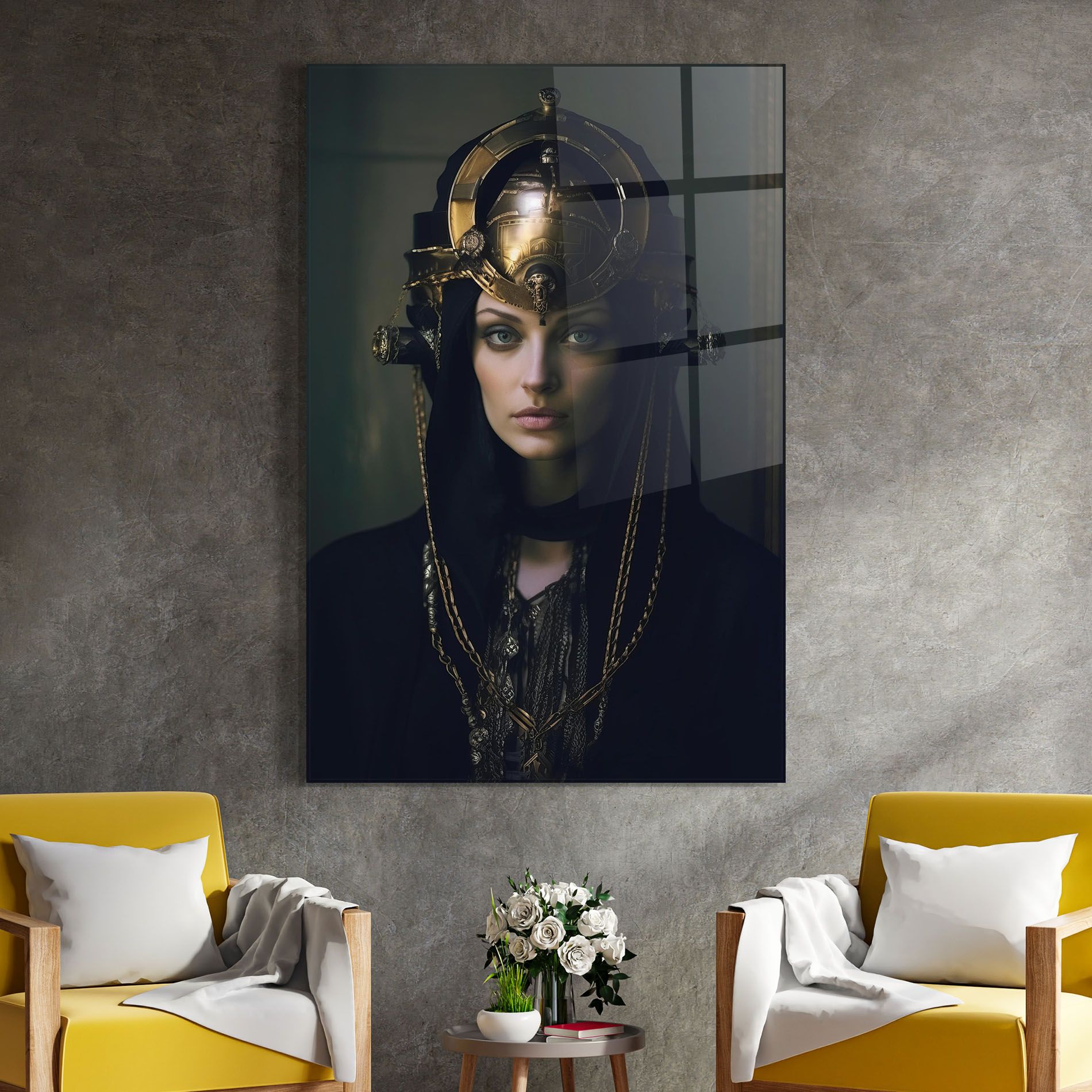 Gold Headpiece mockup 4