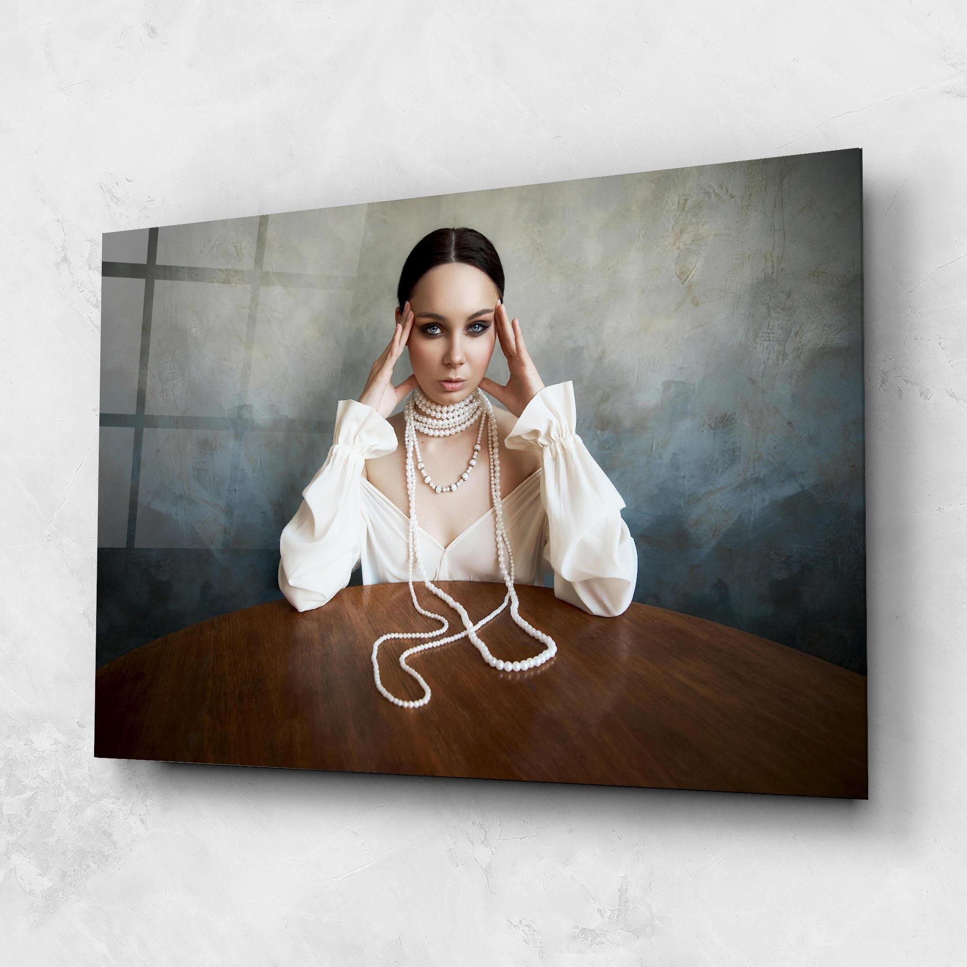 Glasbild Boho Clothing Necklace mockup 1