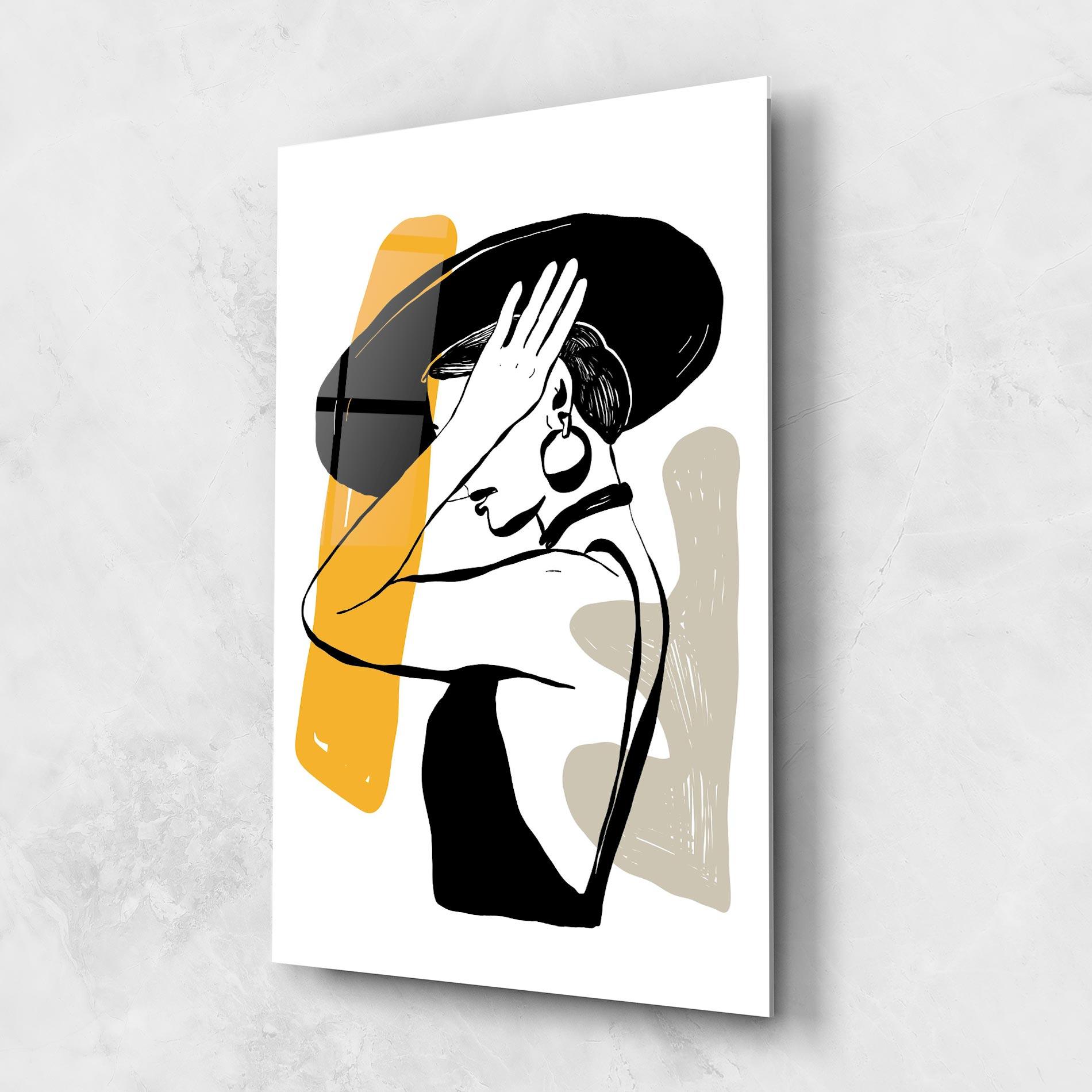 Glasbild Big Earring mockup 1