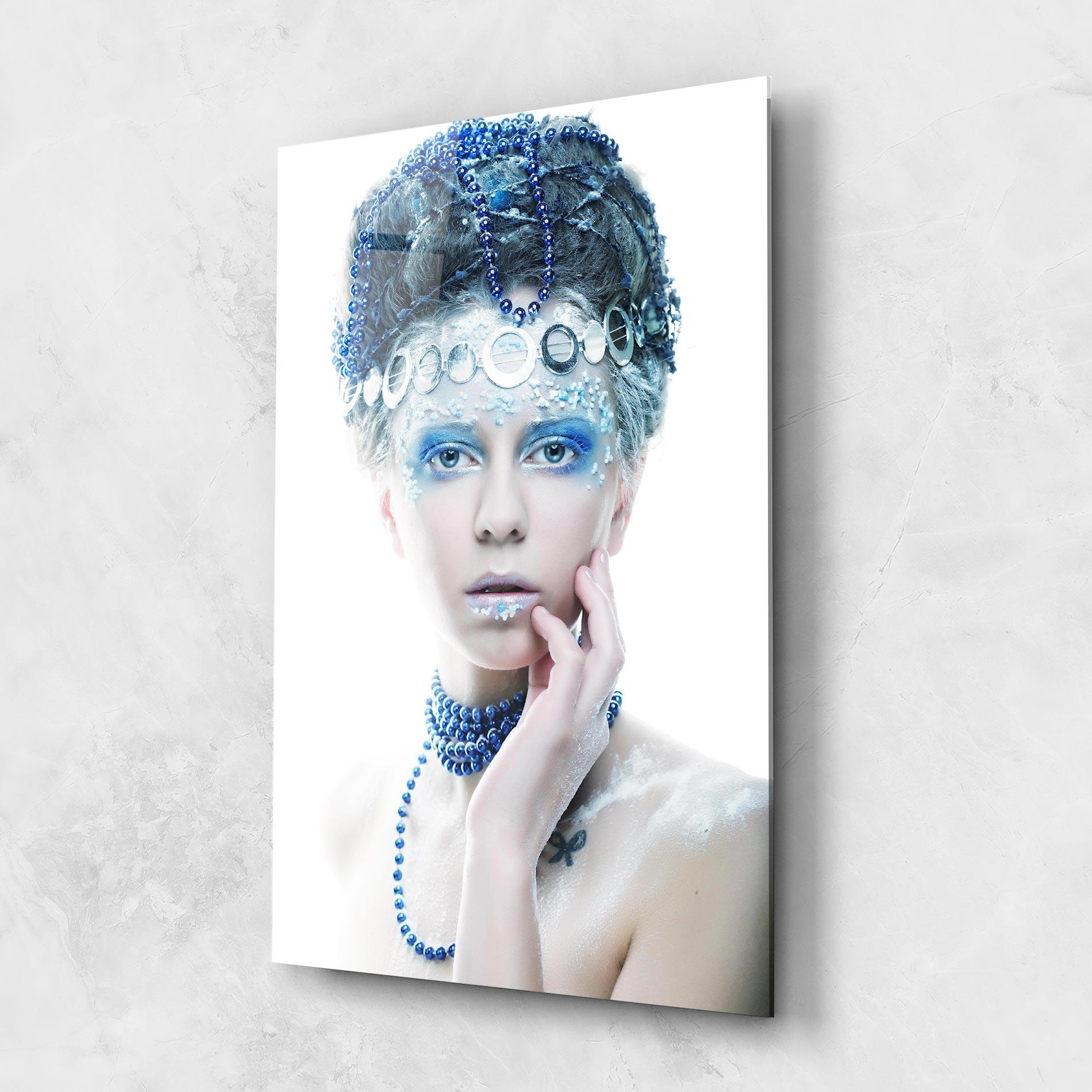 Glasbild Blue Fairy Woman mockup 1