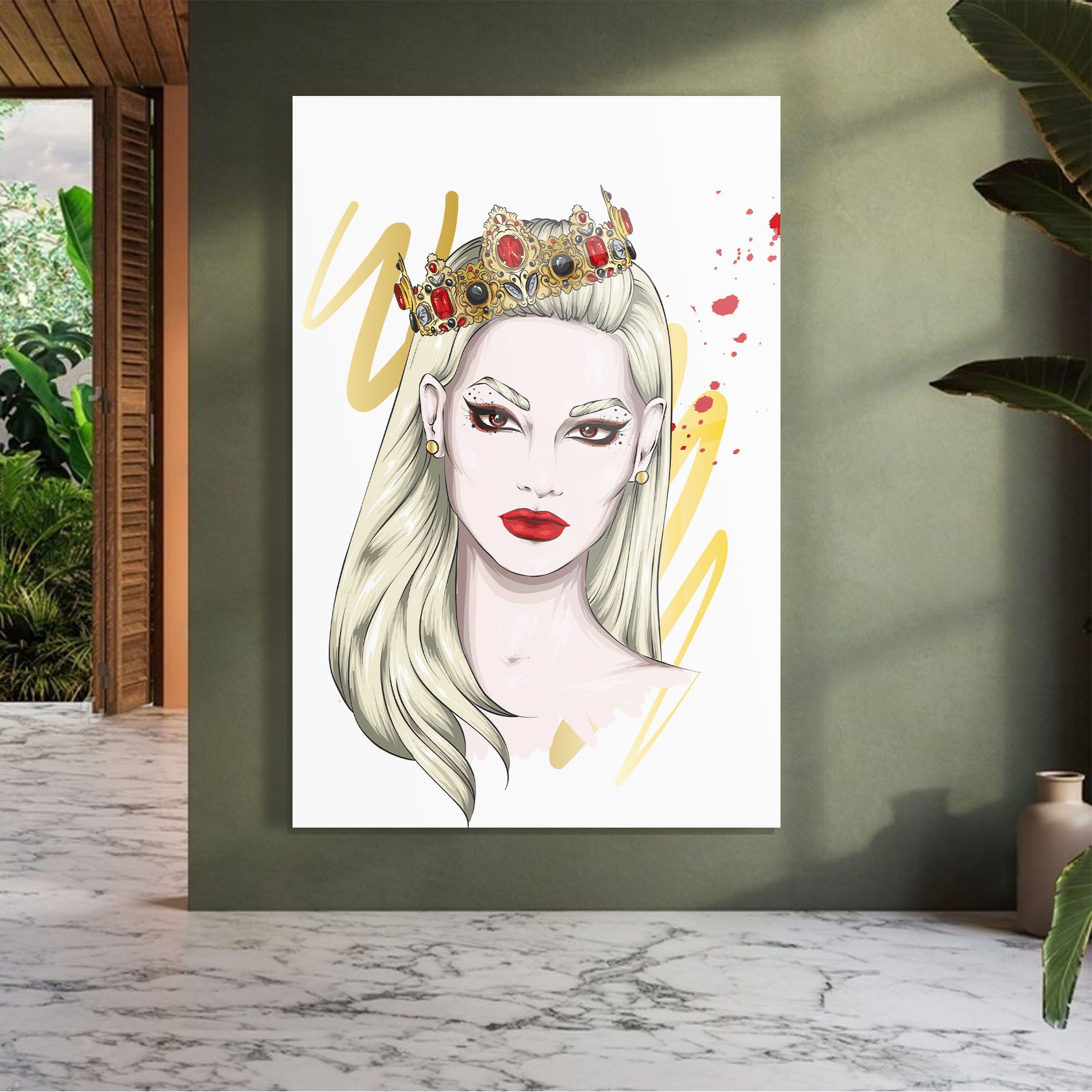 Gold Crown Woman mockup 7