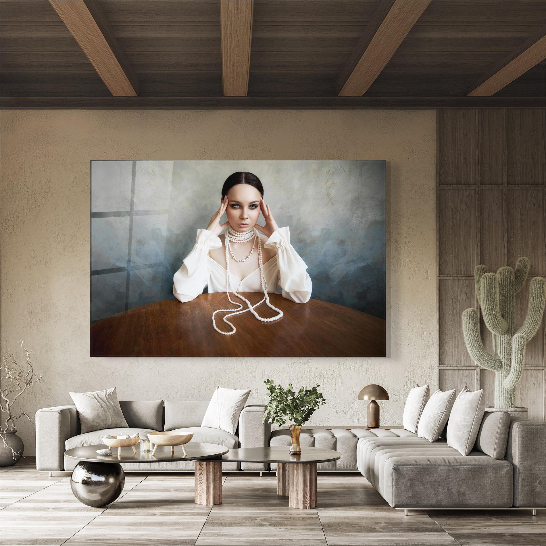 Glasbild Boho Clothing Necklace mockup 8