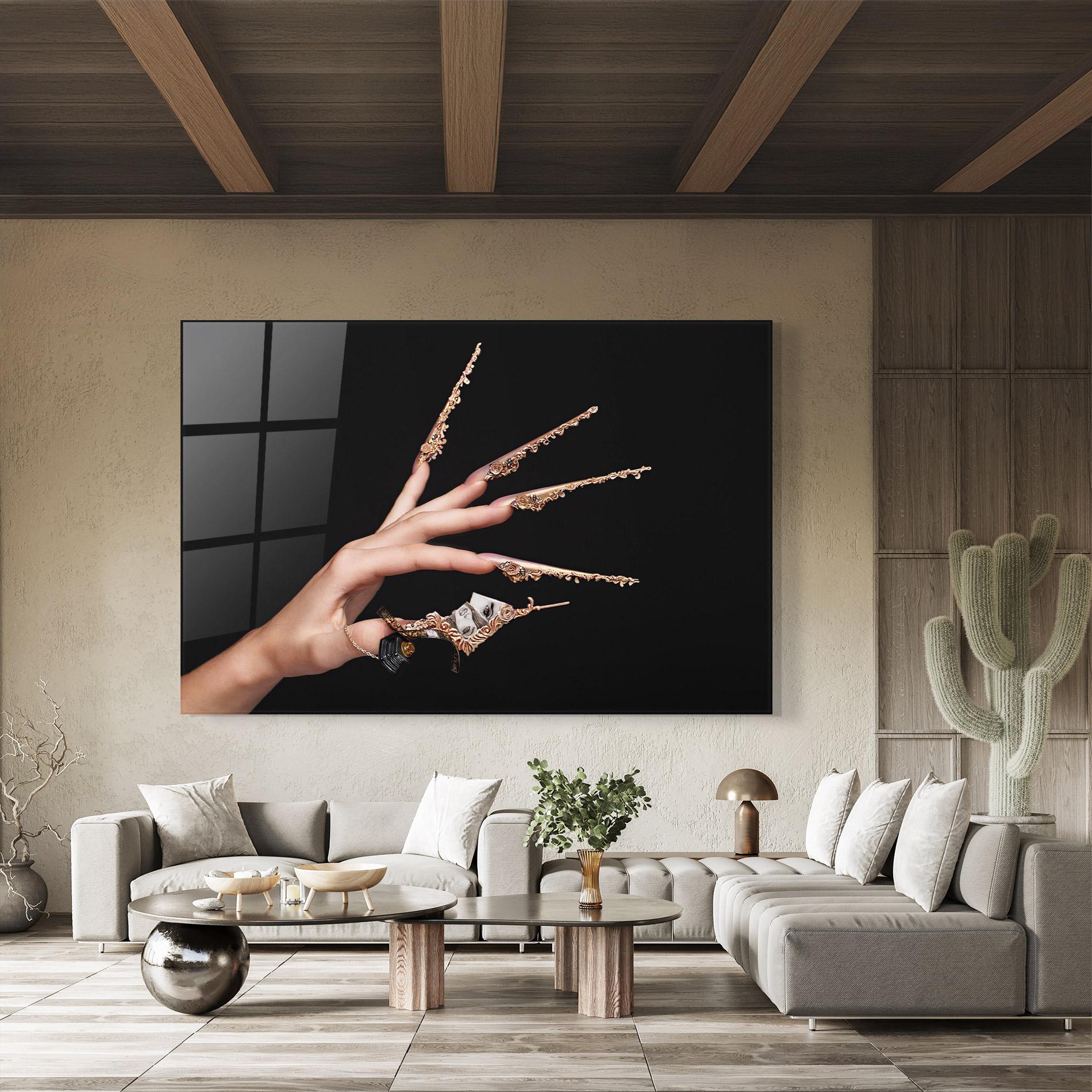 Glasbild Creative Manicure mockup 8