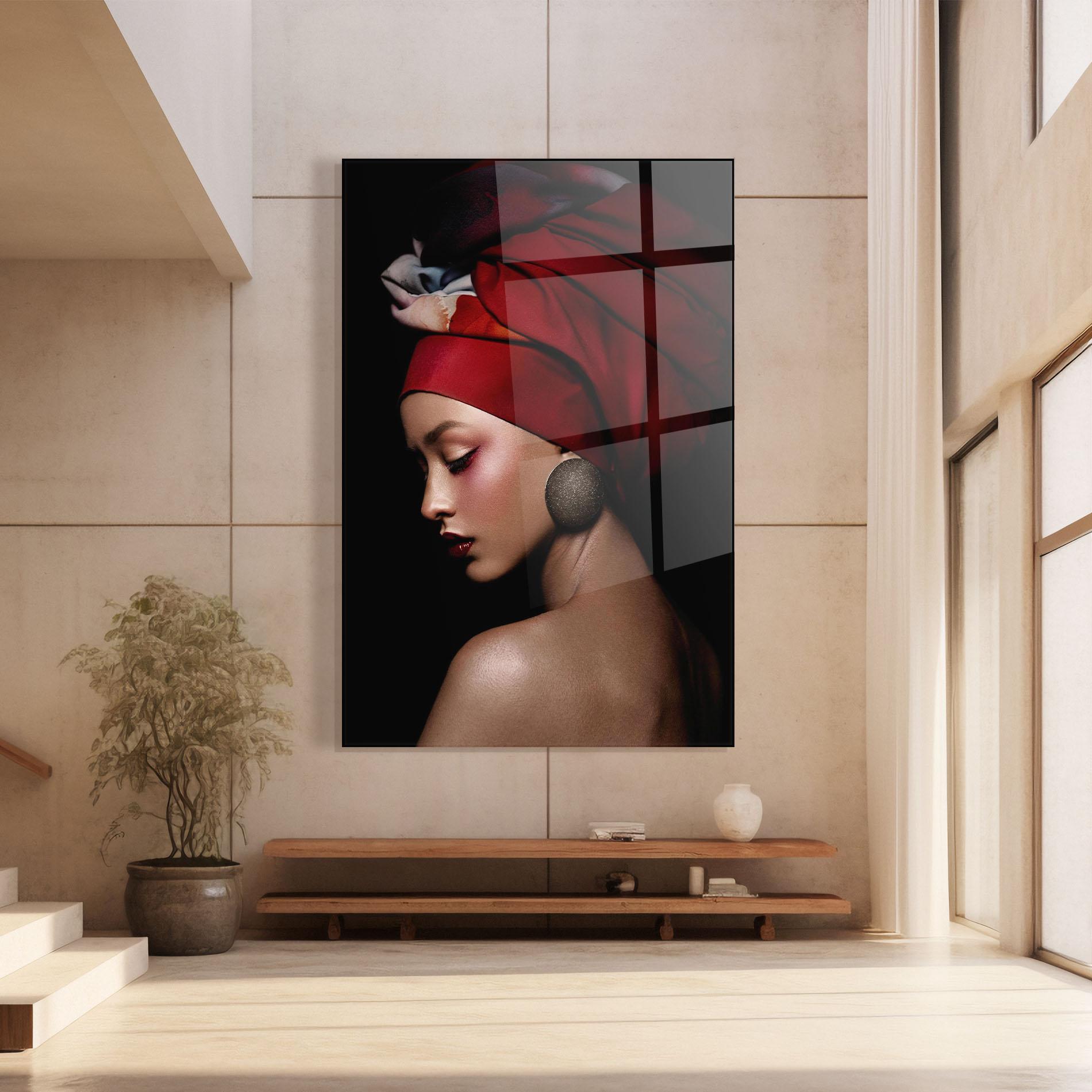 Glasbild Big Circle Earring mockup 8