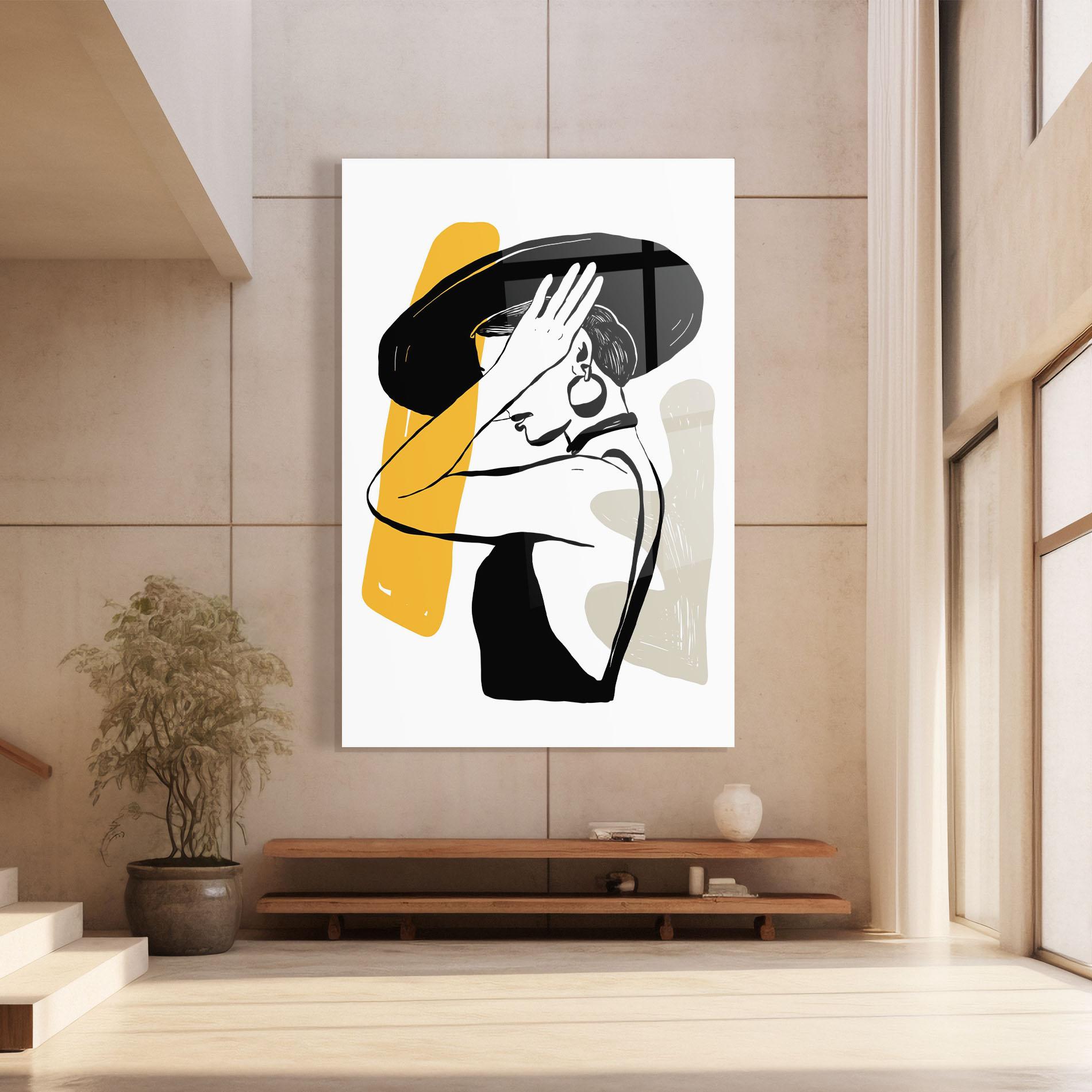 Glasbild Big Earring mockup 8