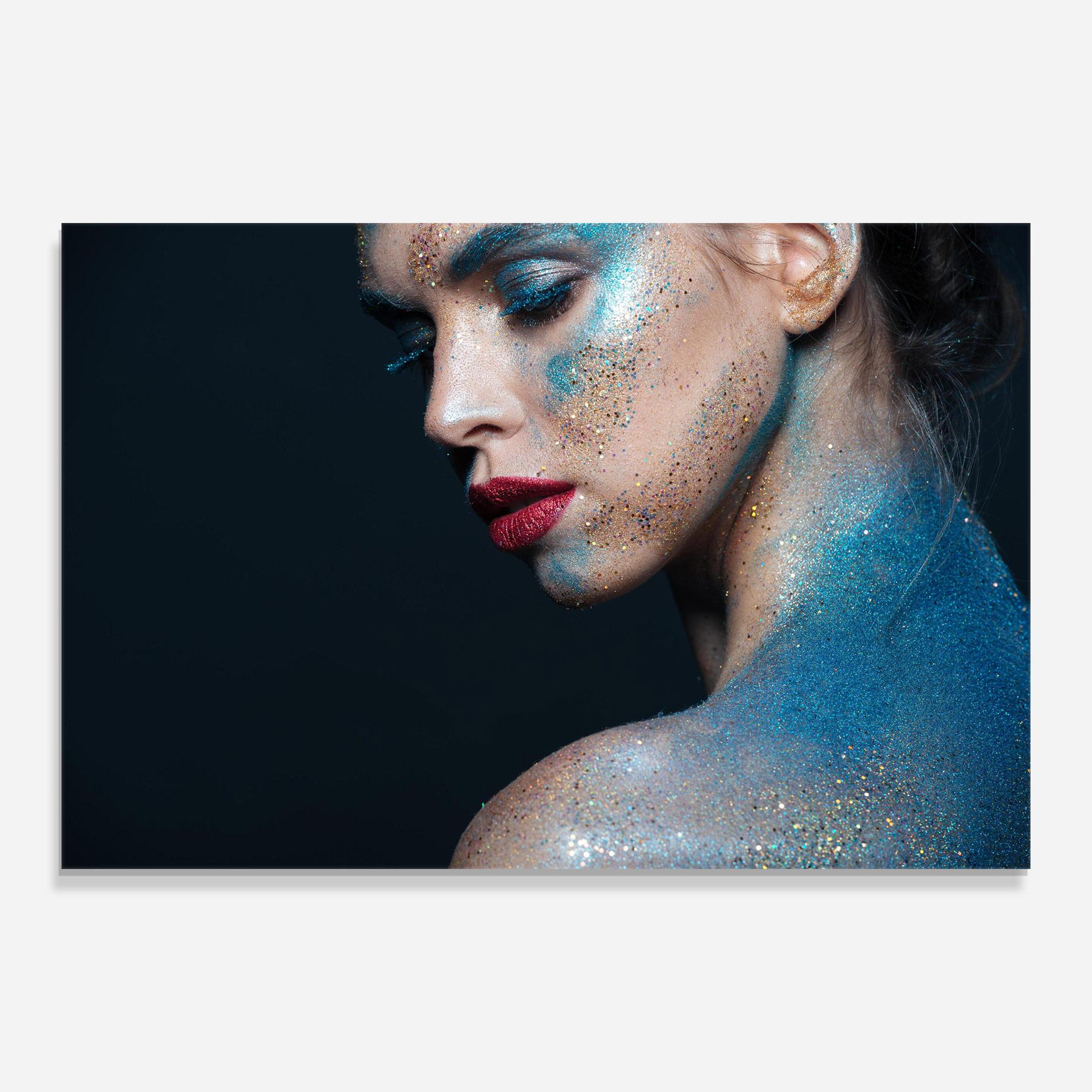 Glasbild Beauty Portrait mockup 0