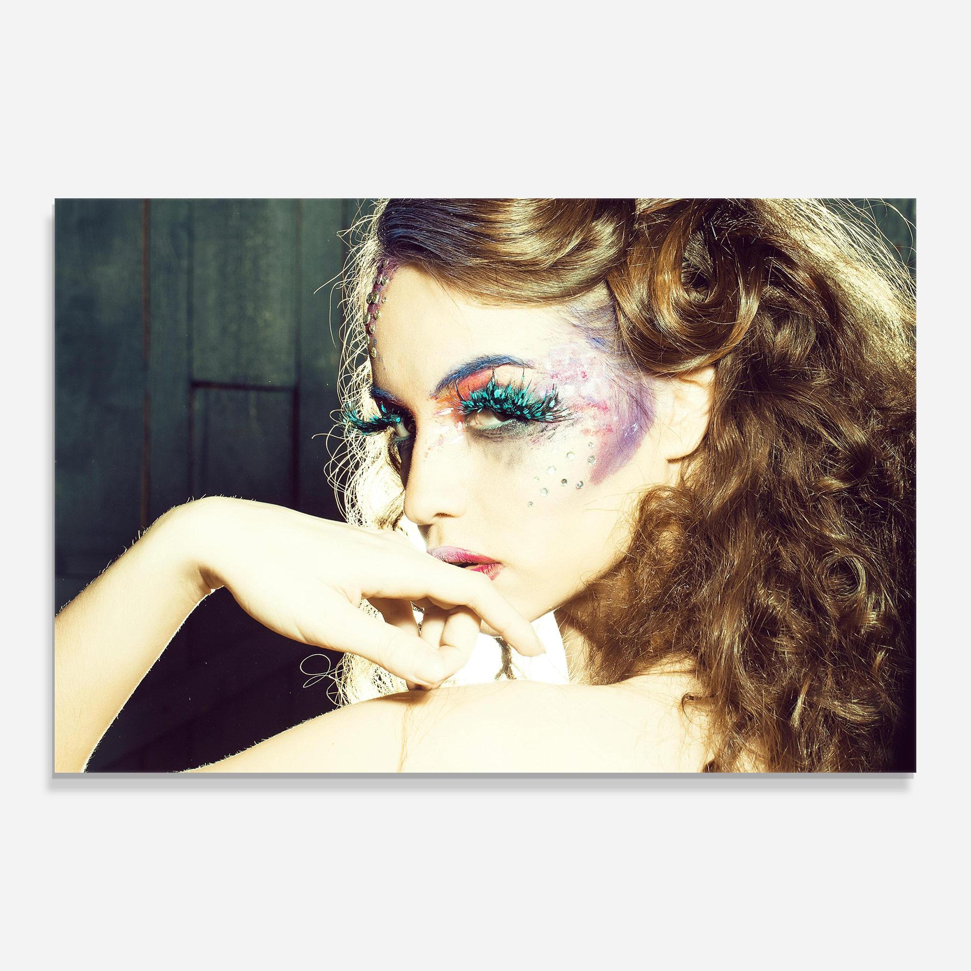 Glasbild False Feather Eyelashes mockup 0