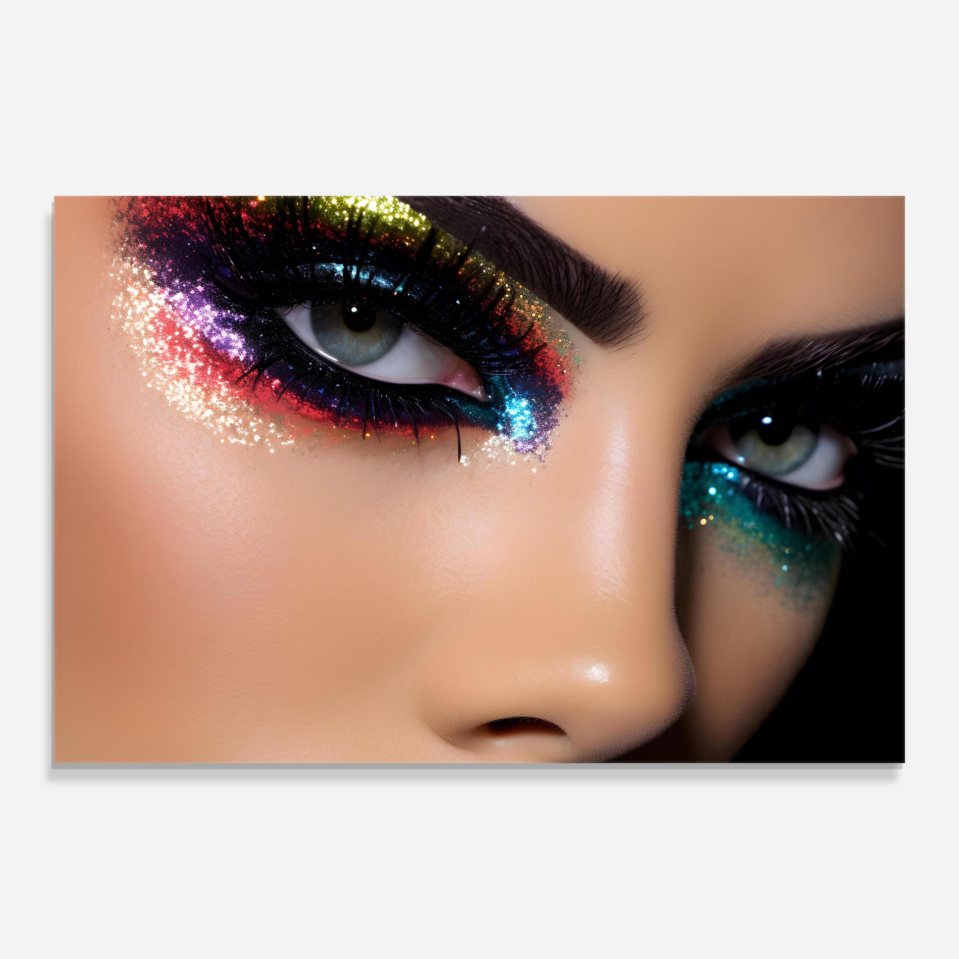 Glasbild Feminine Makeup Model mockup 0