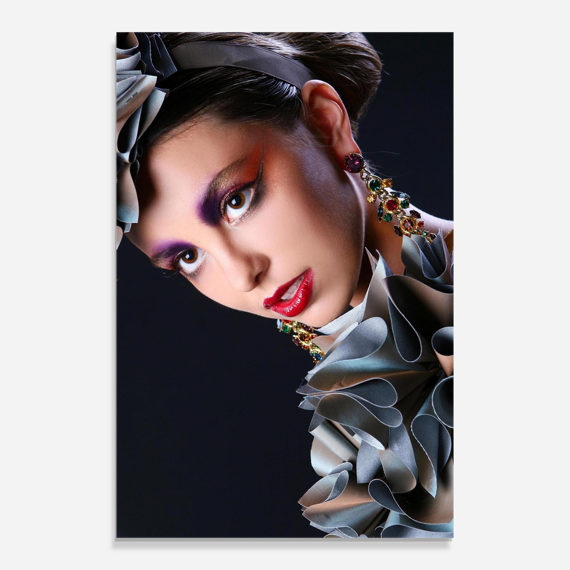 Glasbild Big Eyes Makeup mockup 0