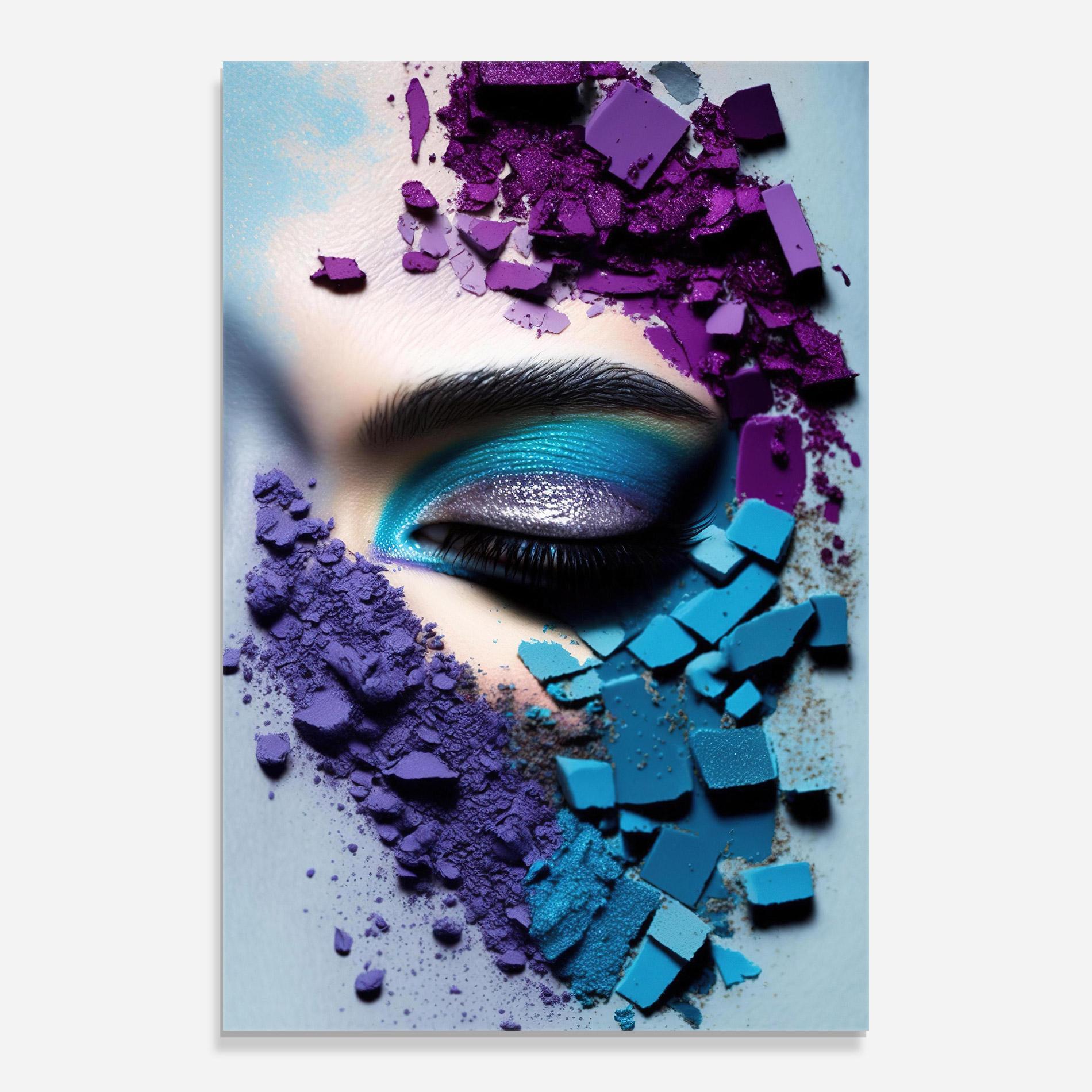 Glasbild Crushed Neon Palette mockup 0