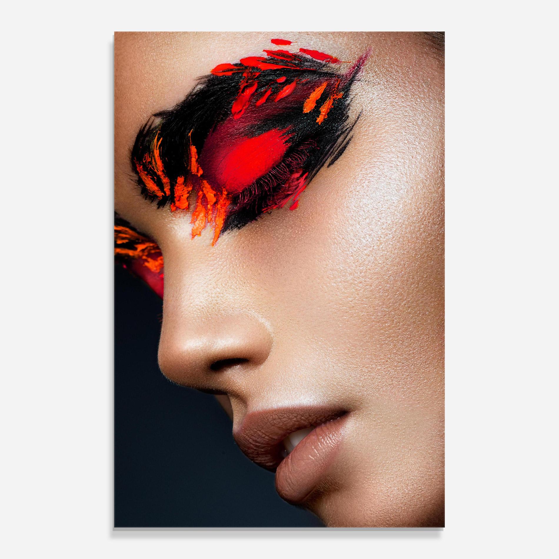 Glasbild Fire Make Up mockup 0