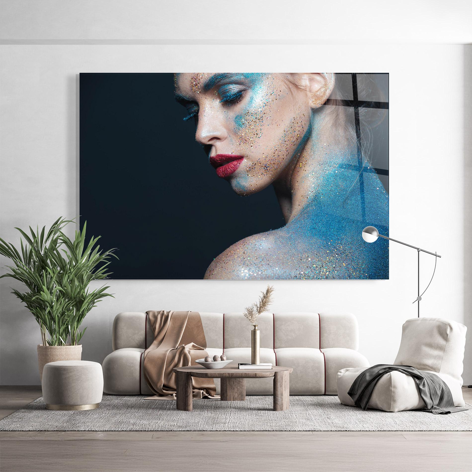 Glasbild Beauty Portrait mockup 9